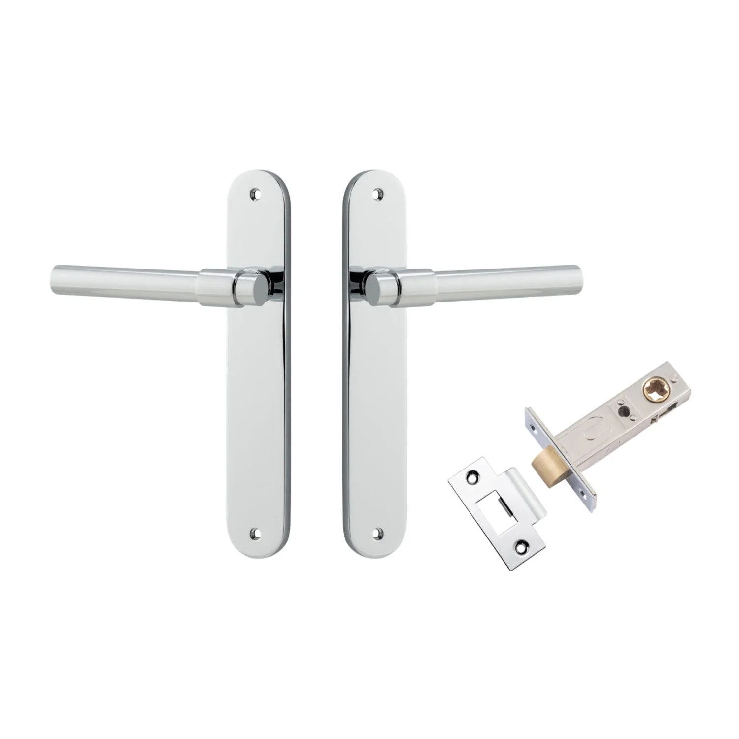 Iver Helsinki Door Lever Handle on Oval Backplate Passage Kit - Available in Various Finishes - Image 8