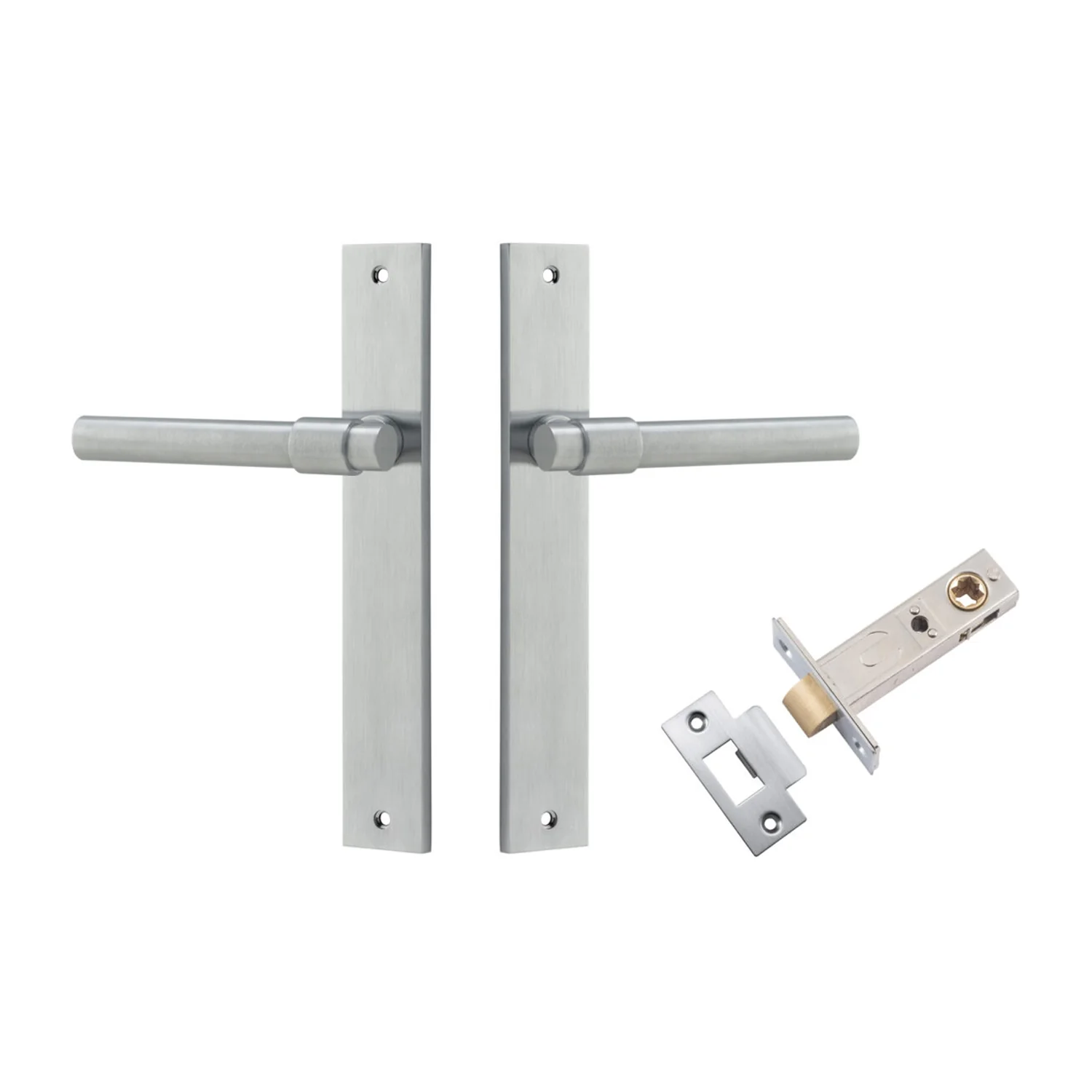Iver Helsinki Door Lever Handle on Rectangular Backplate Passage Kit - Available in Various Finishes - Image 6