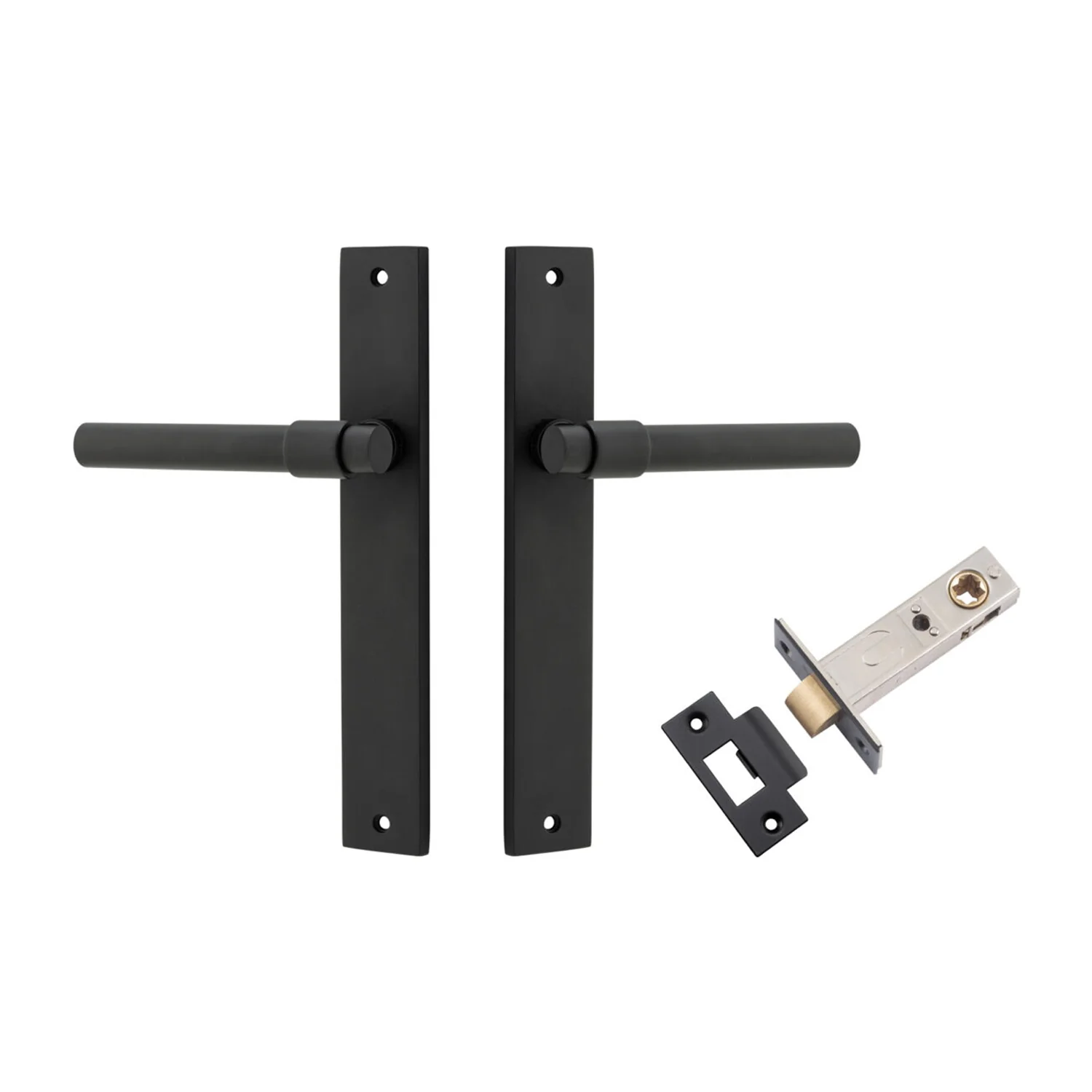 Iver Helsinki Door Lever Handle on Rectangular Backplate Passage Kit - Available in Various Finishes - Image 7