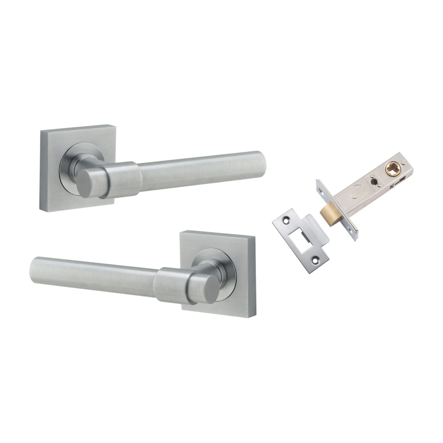Iver Helsinki Door Lever Handle on Square Rose Passage Kit - Available in Various Finishes - Image 6