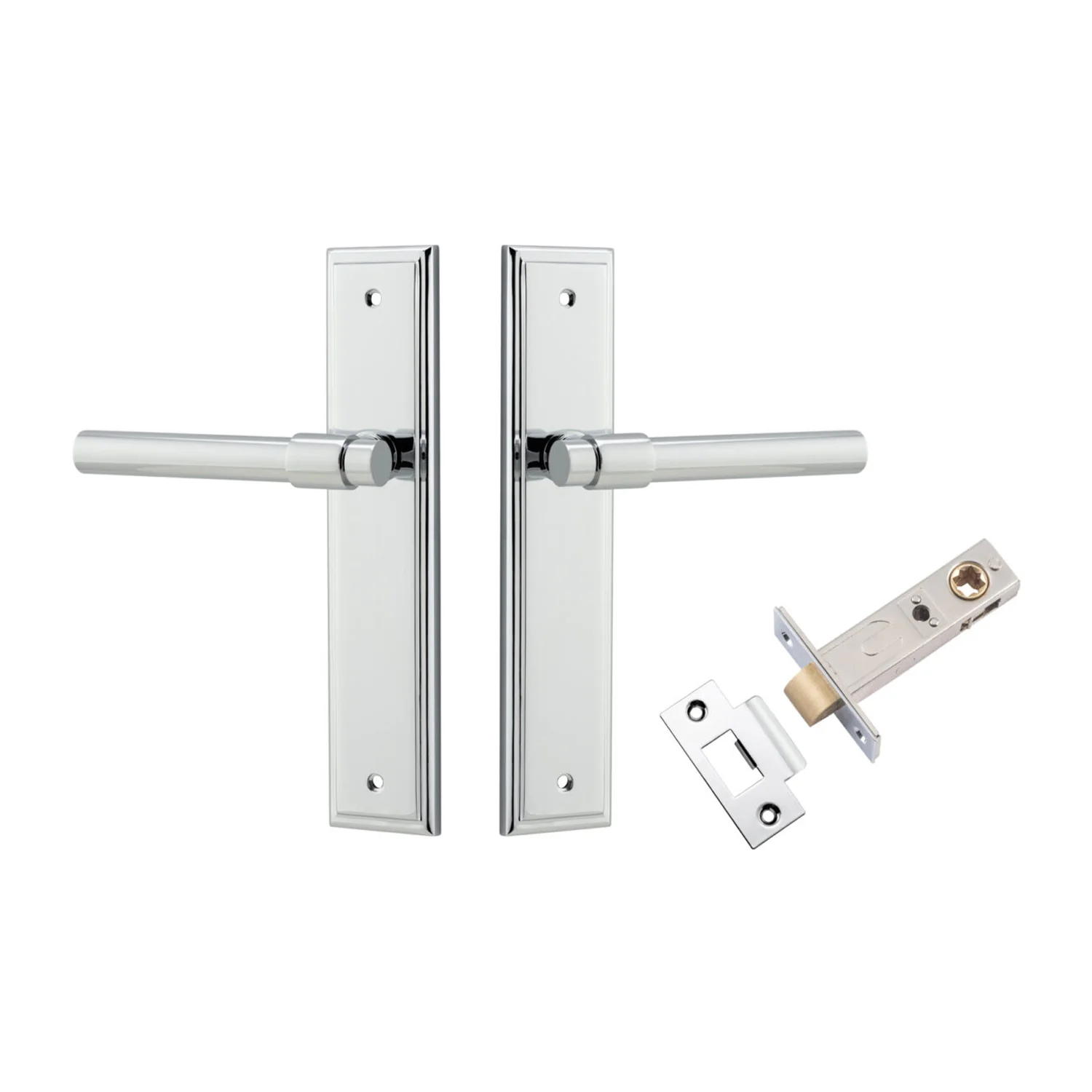 Iver Helsinki Door Lever Handle on Stepped Backplate Passage Kit - Available in Various Finishes - Image 8