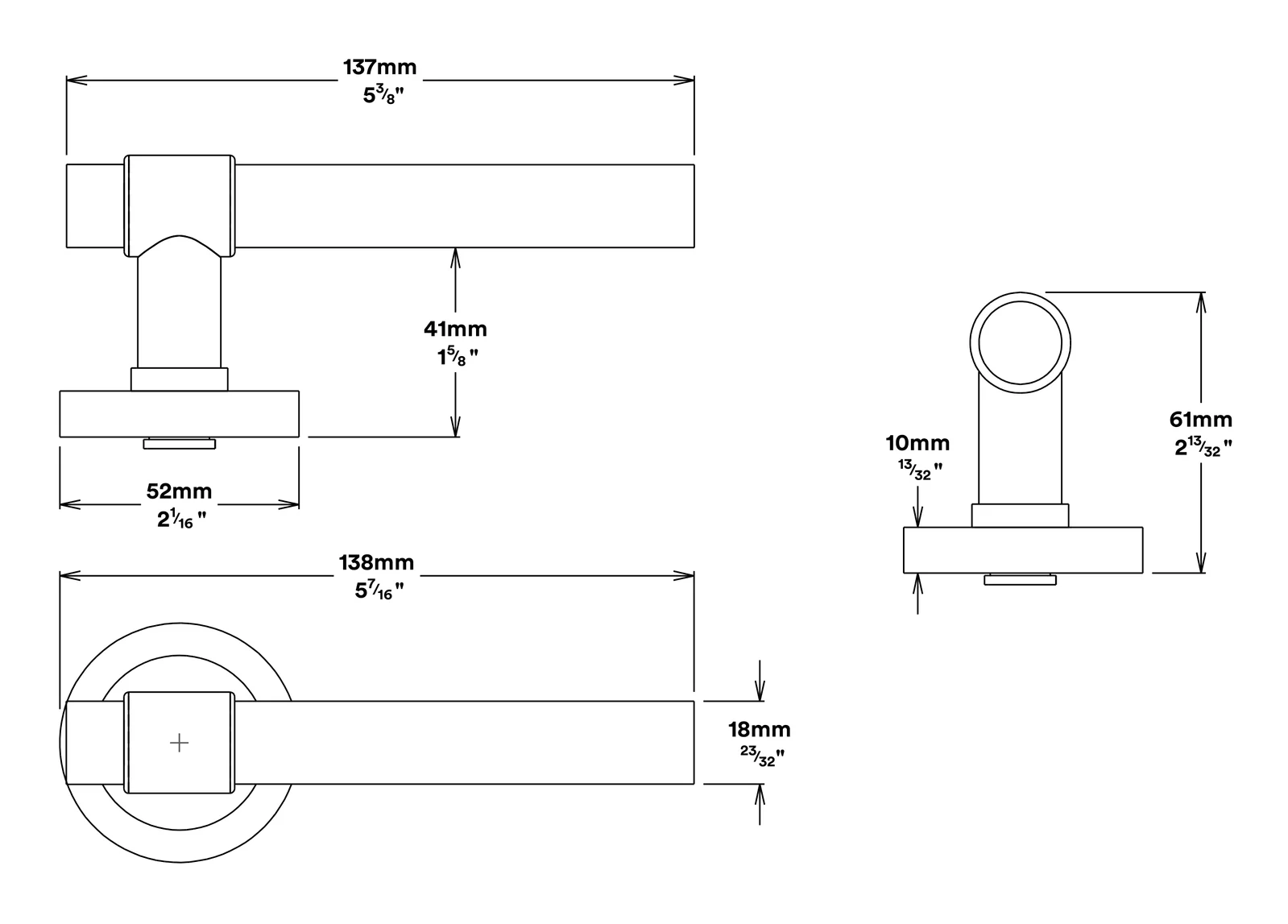 Iver Helsinki Door Lever on Round Rose Entrance Kit Key/Key - Available in Various Finishes - Image 3