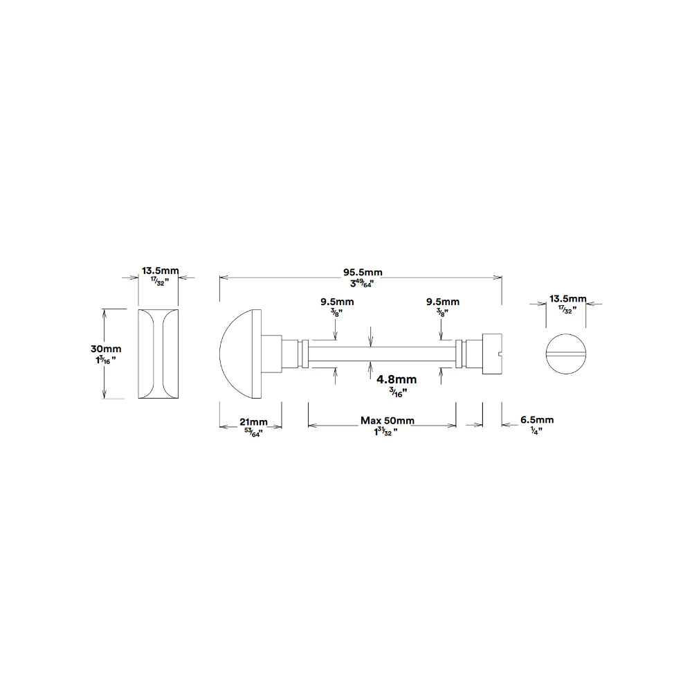 Iver Helsinki Door Lever on Stepped Backplate Privacy Kit with Turn - Available in Various Finishes - Image 4