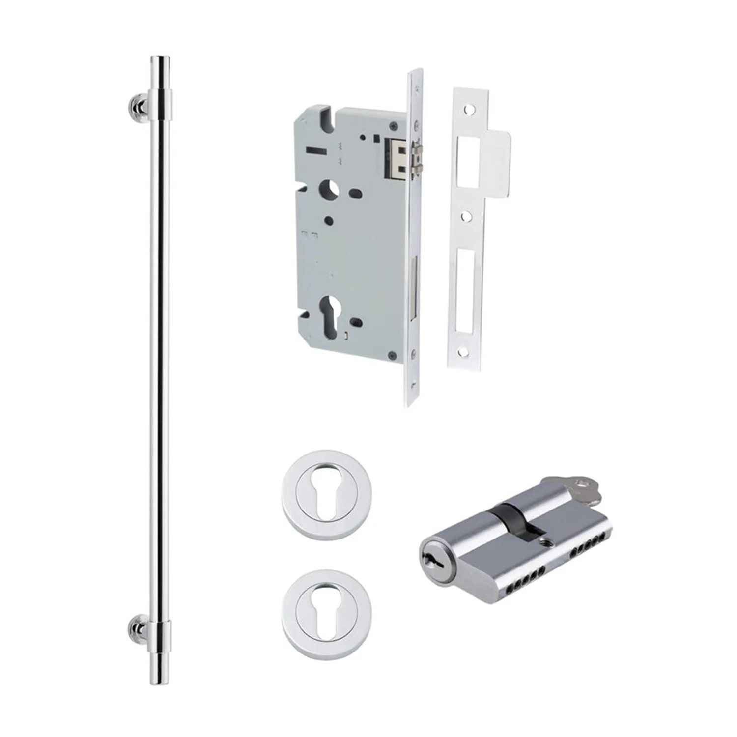 Iver Helsinki Door Pull Handle Entrance Kit Key/Key 600mm - Available in Various Finishes - Image 11
