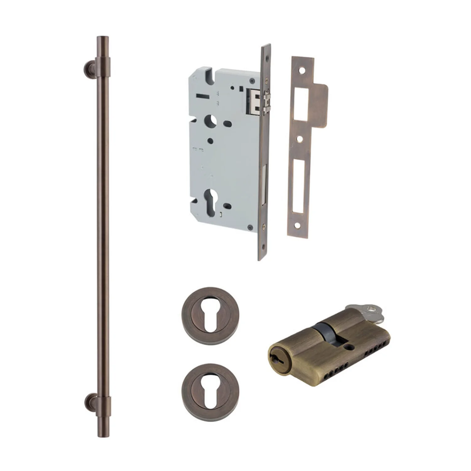 Iver Helsinki Door Pull Handle Entrance Kit Key/Key 600mm - Available in Various Finishes - Image 13