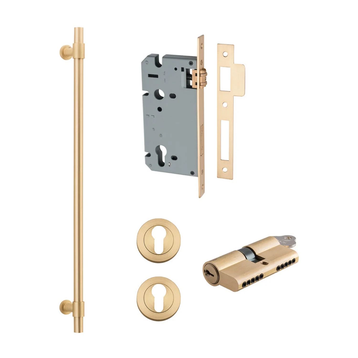 Iver Helsinki Door Pull Handle Entrance Kit Key/Key 600mm - Available in Various Finishes - Image 8