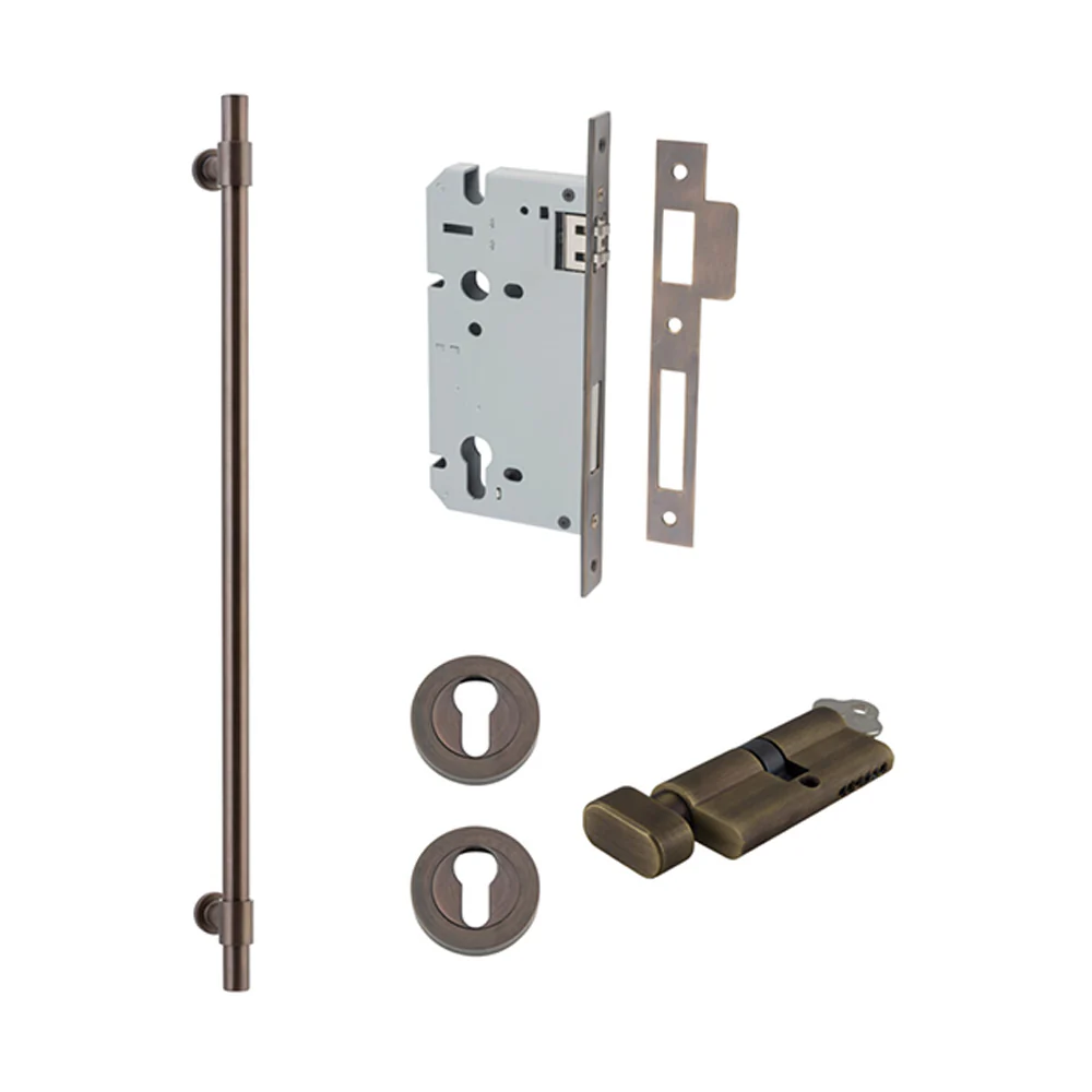 Iver Helsinki Door Pull Handle Entrance Kit Key/Thumb 600mm - Available in Various Finishes - Image 13