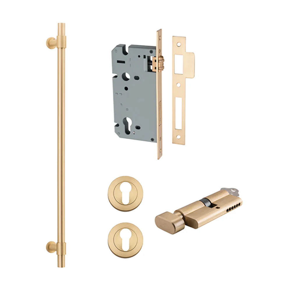 Iver Helsinki Door Pull Handle Entrance Kit Key/Thumb 600mm - Available in Various Finishes - Image 8