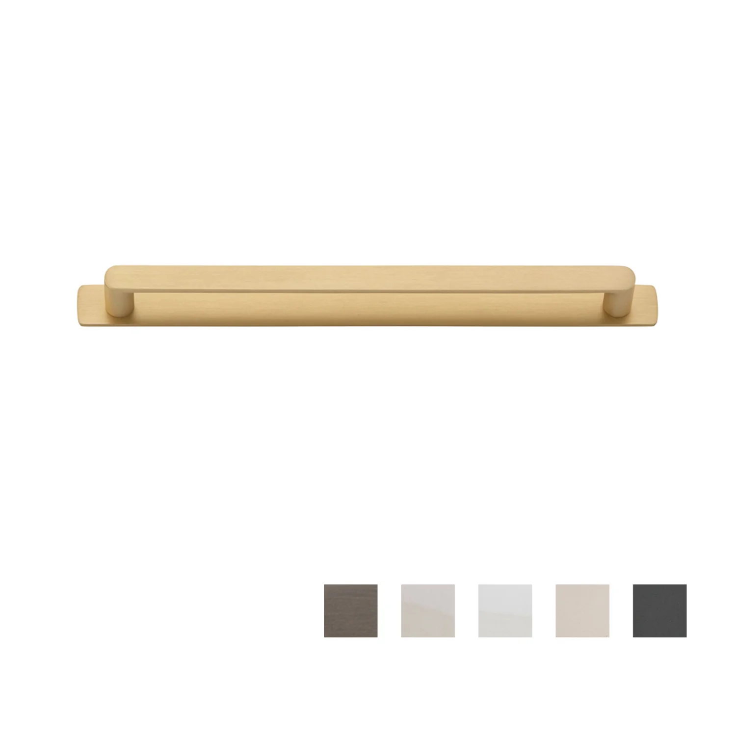 Iver Osaka Cabinet Pull Handle with Backplate - Available in Various Finishes and Sizes