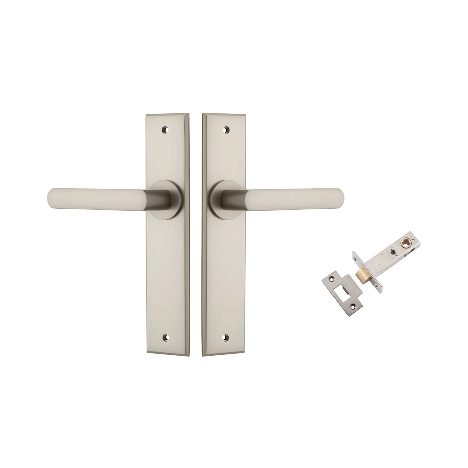 Iver Osaka Door Lever Handle on Chamfered Backplate Passage Kit - Available in Various Finishes - Image 8