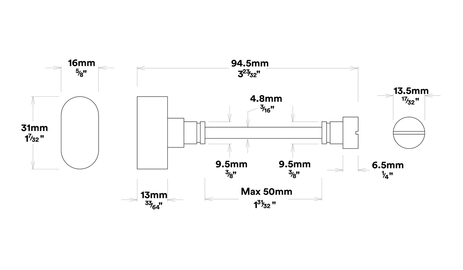 Iver Osaka Door Lever Handle on Chamfered Backplate Privacy Kit - Available in Various Finishes - Image 3