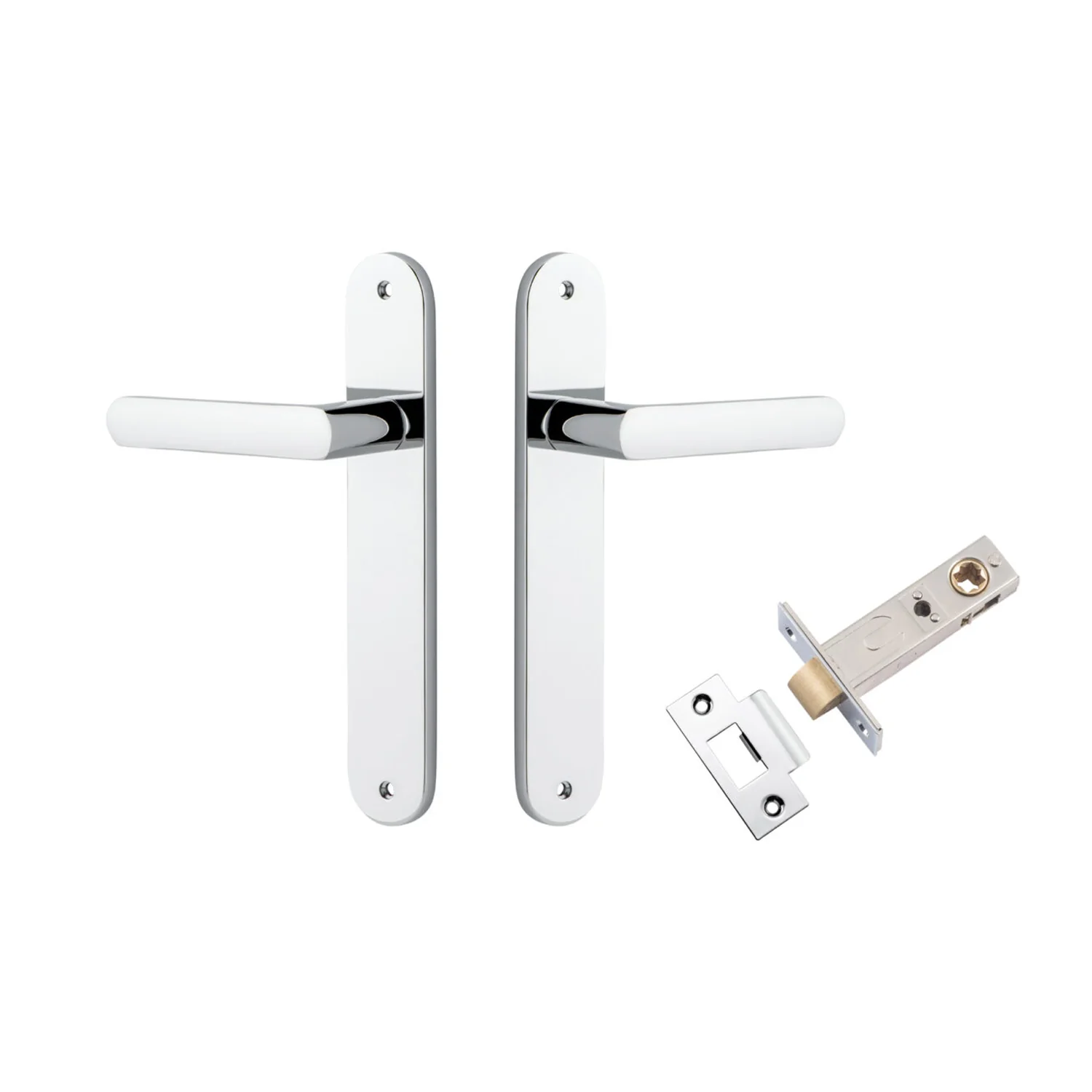 Iver Osaka Door Lever Handle on Oval Backplate Passage Kit - Available in Various Finishes - Image 7