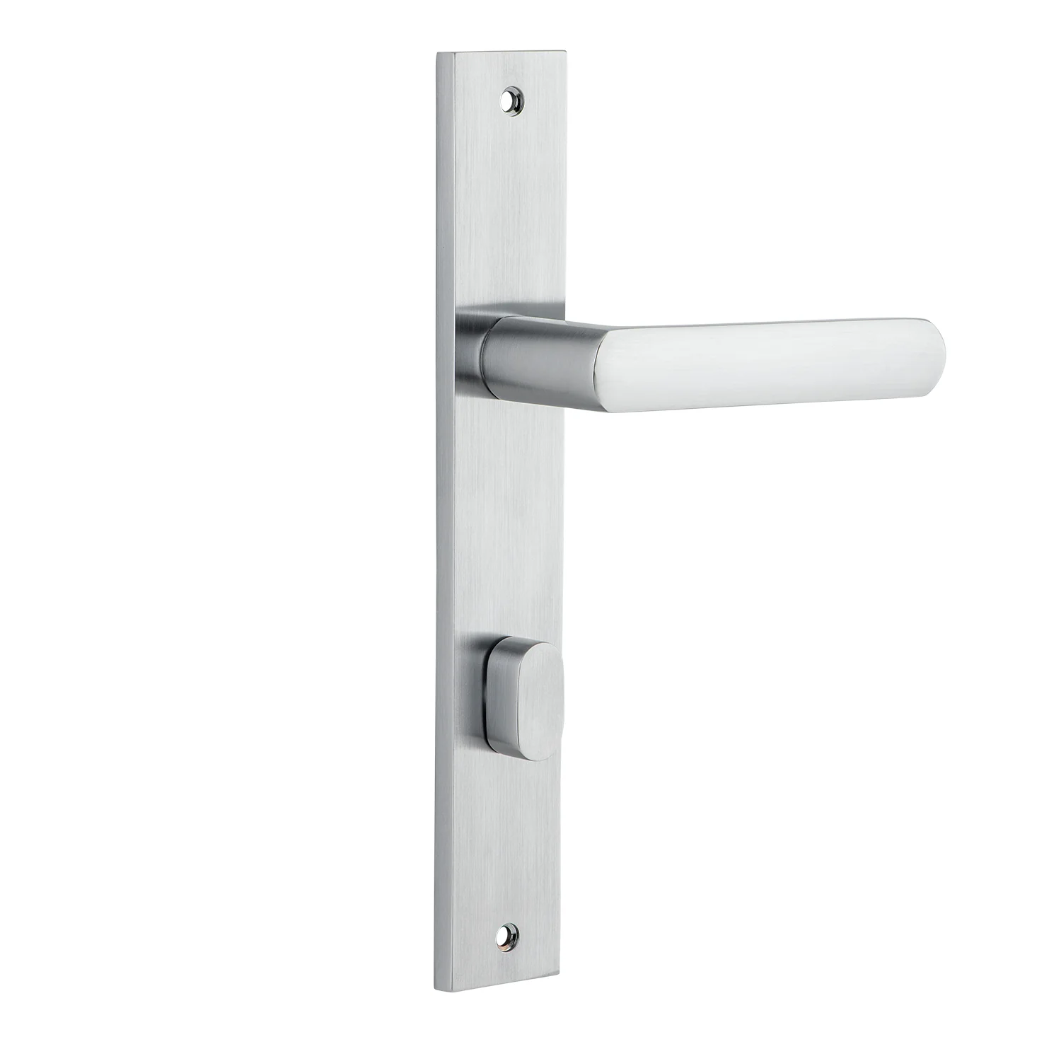 Iver Osaka Door Lever Handle on Rectangular Backplate Brushed Chrome - Image 4