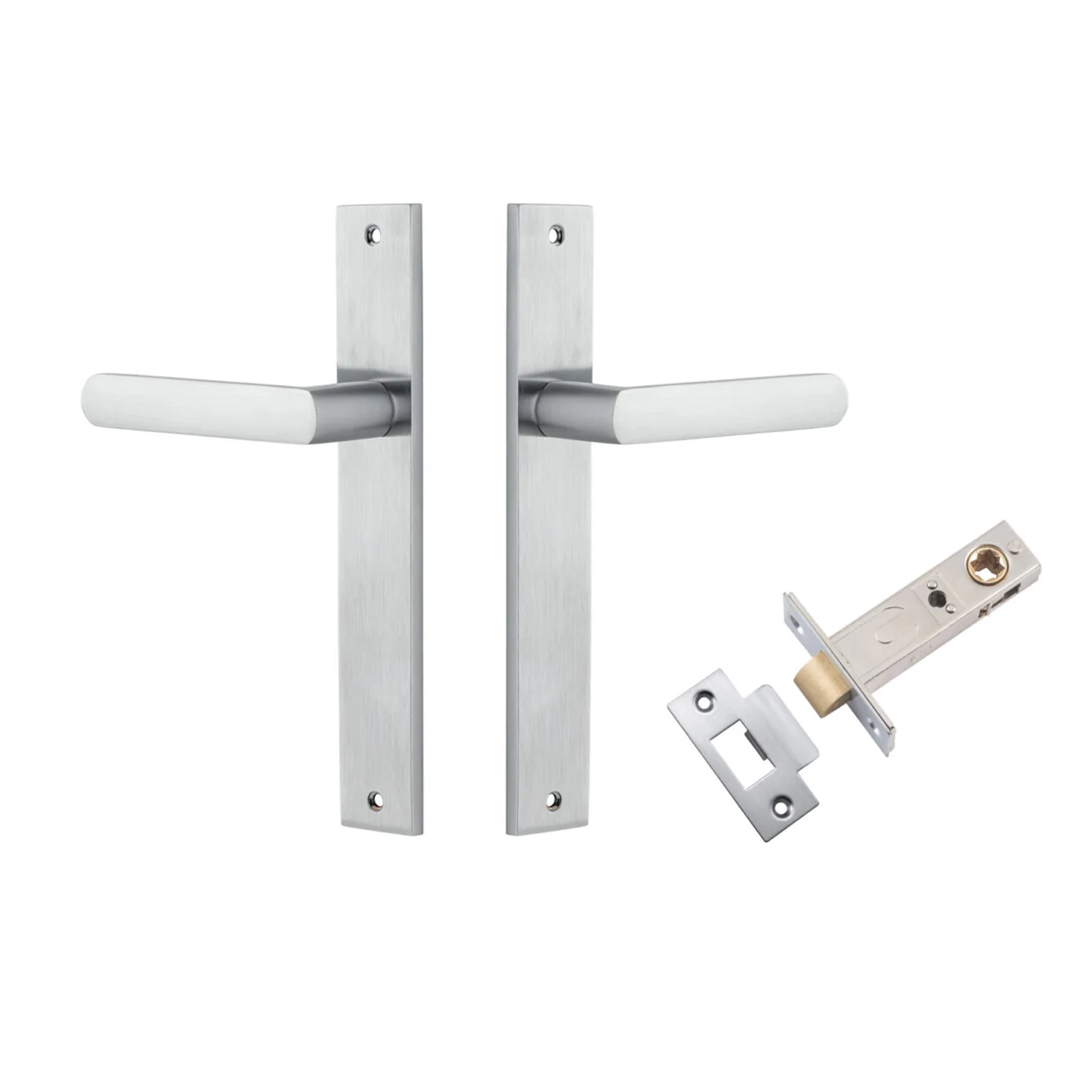 Iver Osaka Door Lever Handle on Rectangular Backplate Passage Kit - Available in Various Finishes - Image 5