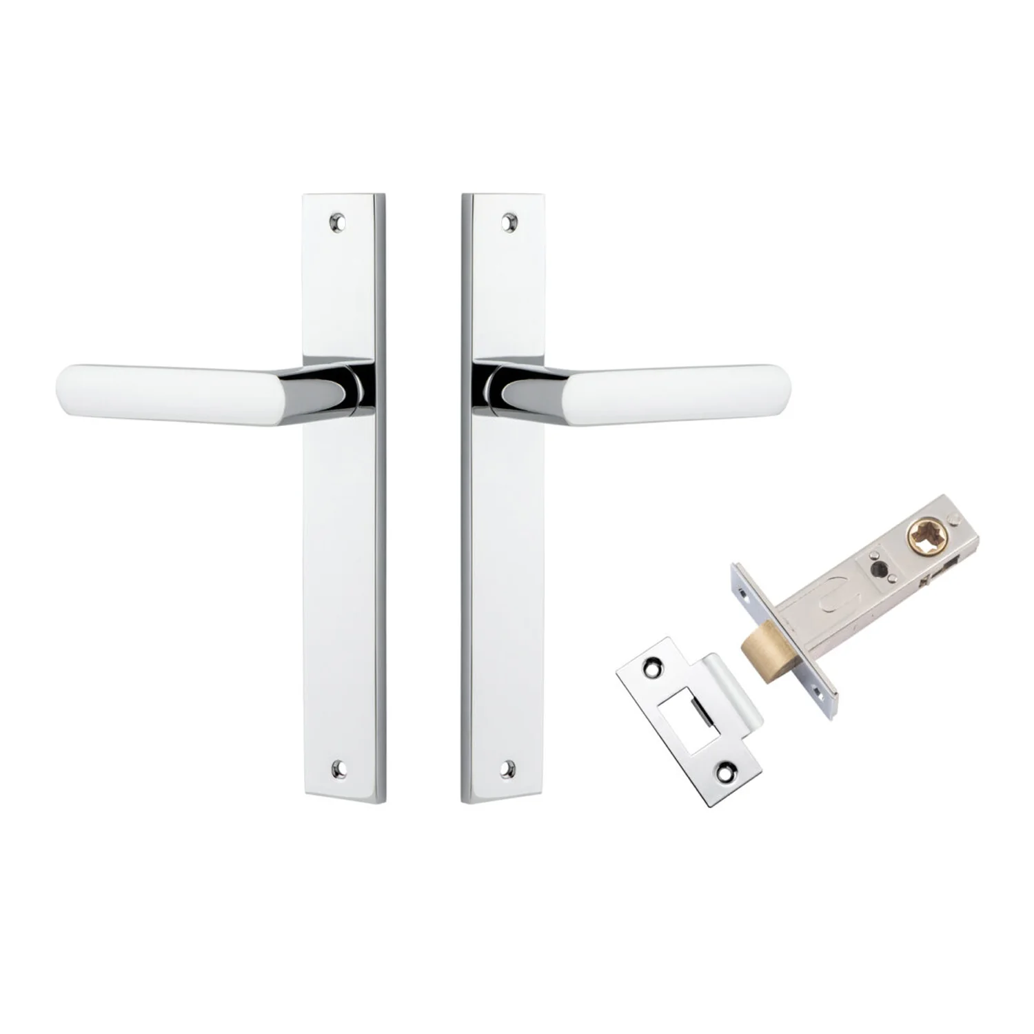 Iver Osaka Door Lever Handle on Rectangular Backplate Passage Kit - Available in Various Finishes - Image 7