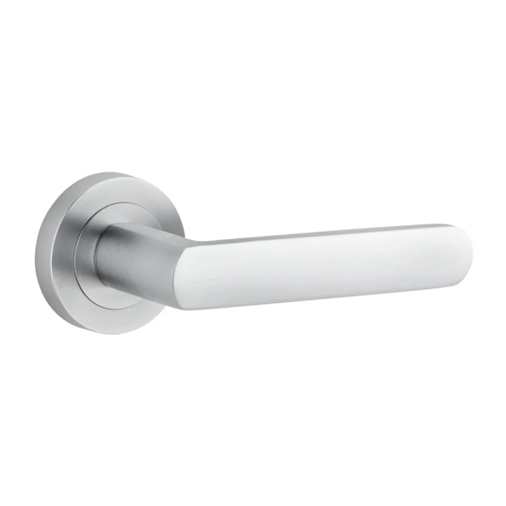 Iver Osaka Door Lever Handle on Round Rose - Image 9