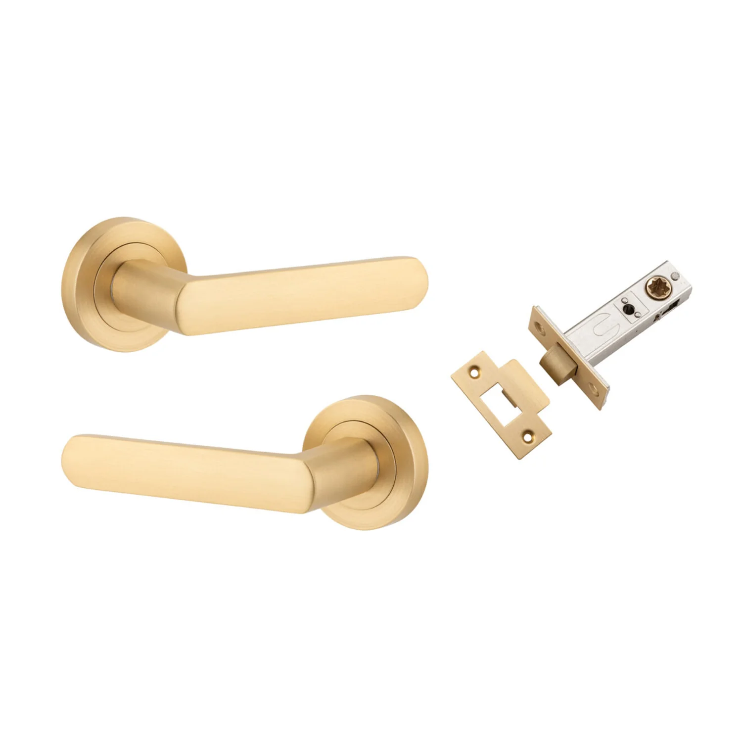 Iver Osaka Door Lever Handle on Round Rose Passage Kit - Available in Various Finishes - Image 4