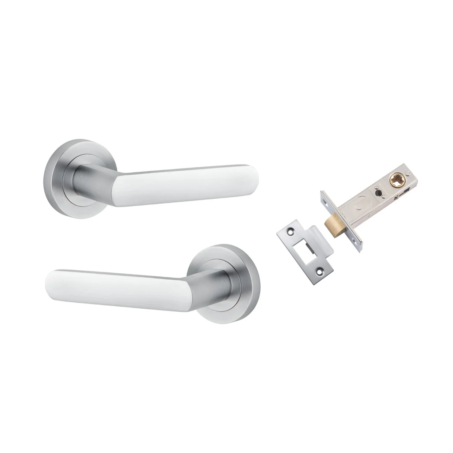 Iver Osaka Door Lever Handle on Round Rose Passage Kit - Available in Various Finishes - Image 5