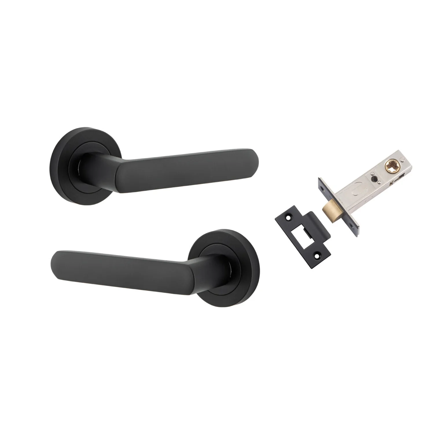 Iver Osaka Door Lever Handle on Round Rose Passage Kit - Available in Various Finishes - Image 6