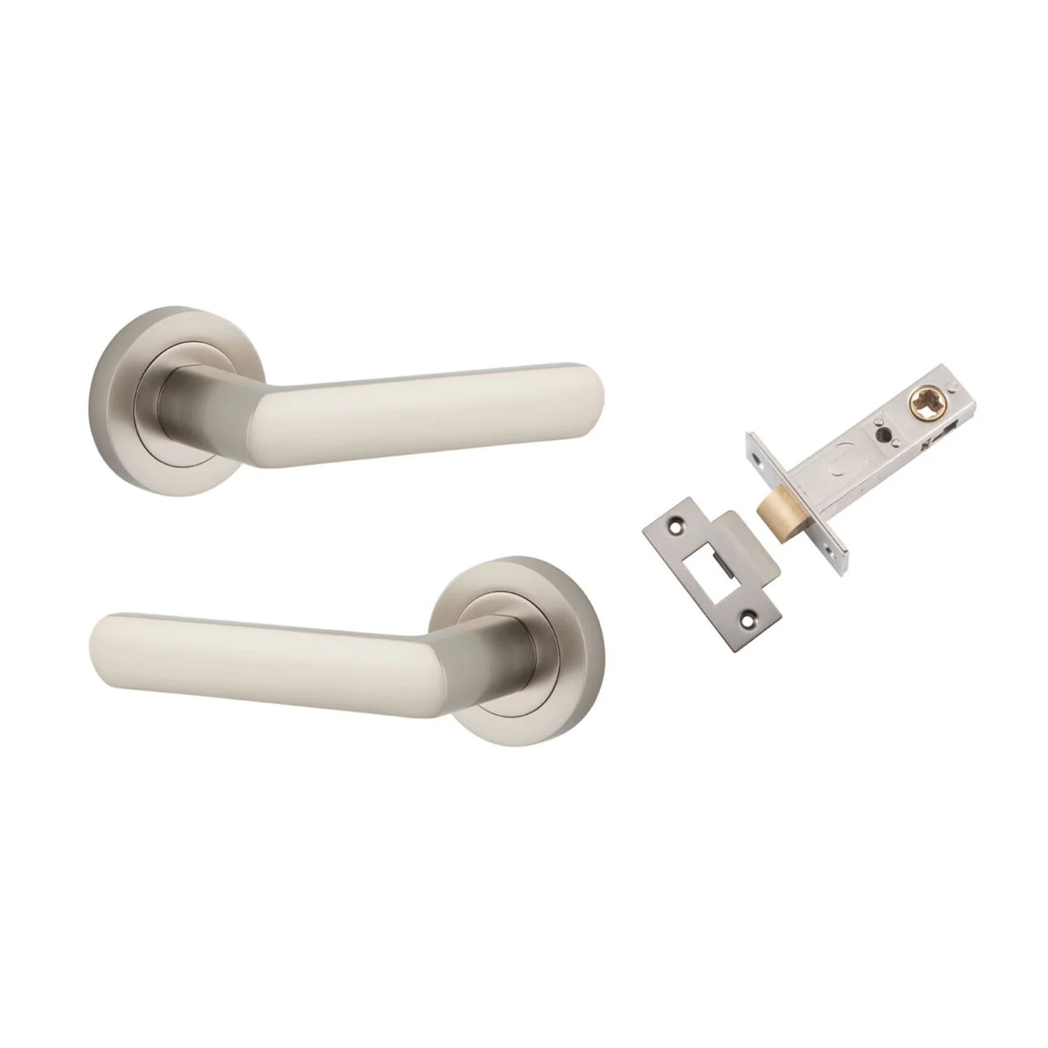 Iver Osaka Door Lever Handle on Round Rose Passage Kit - Available in Various Finishes - Image 8