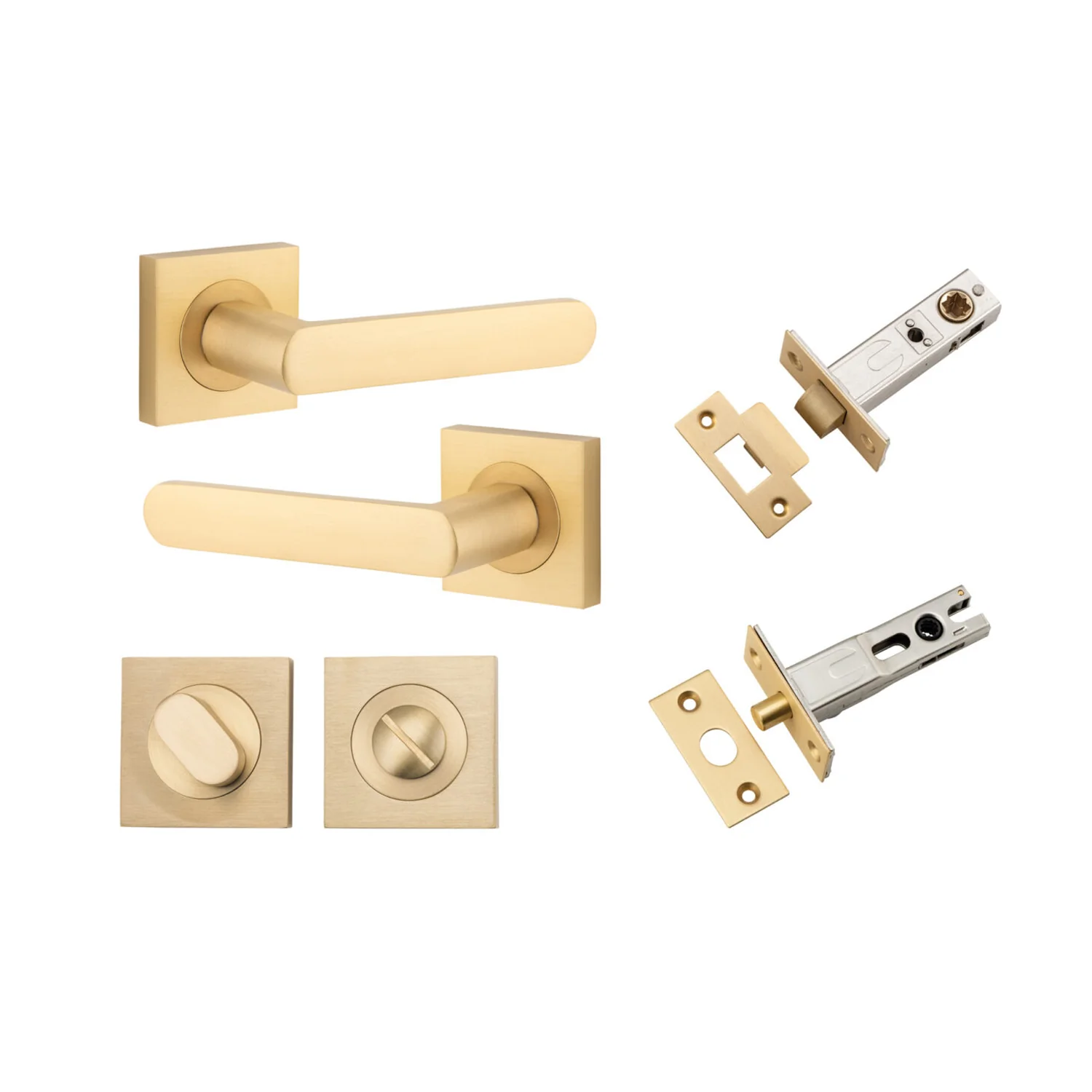 Iver Osaka Door Lever Handle on Square Rose Privacy Kit - Available in Various Finishes - Image 6