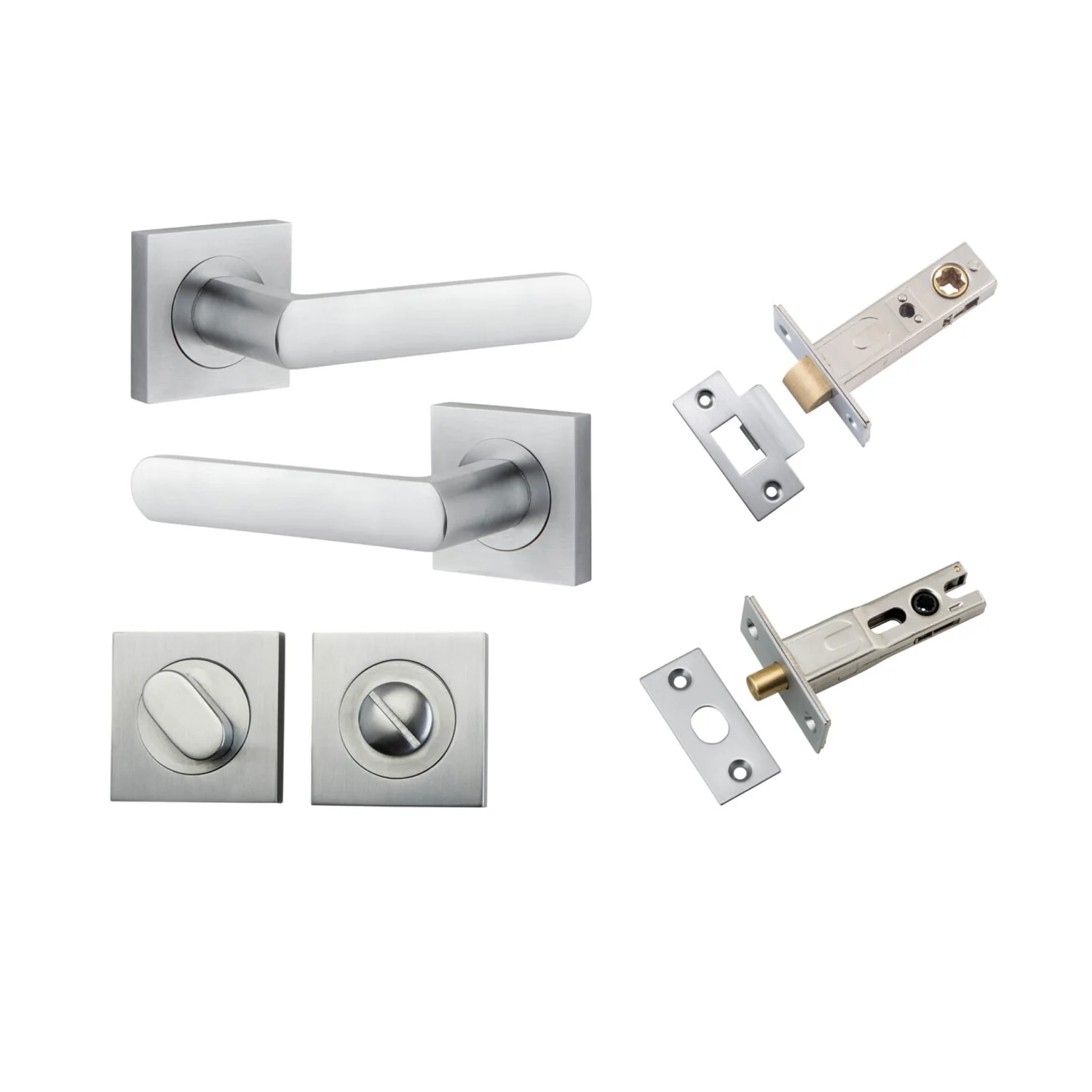 Iver Osaka Door Lever Handle on Square Rose Privacy Kit - Available in Various Finishes - Image 7