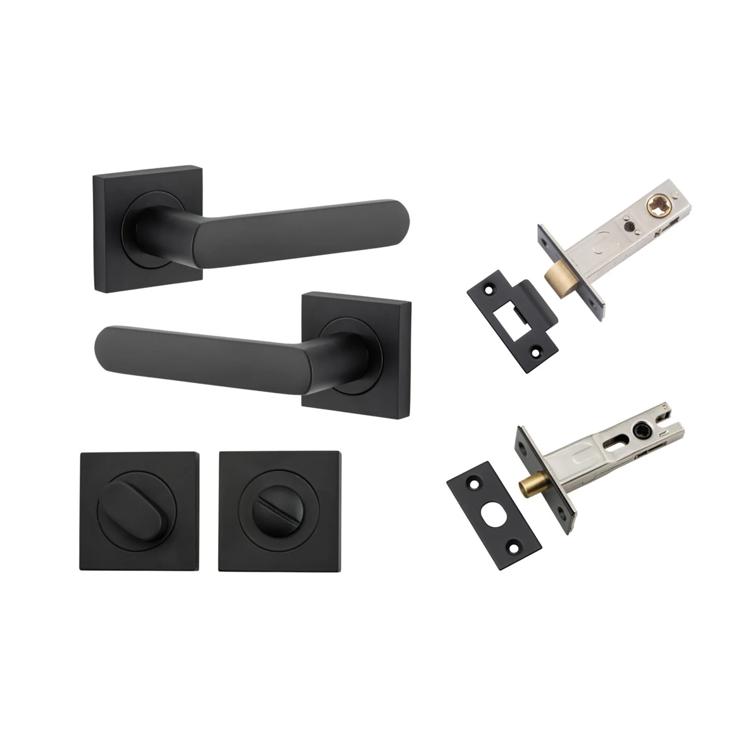 Iver Osaka Door Lever Handle on Square Rose Privacy Kit - Available in Various Finishes - Image 8
