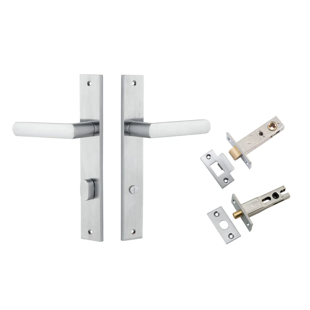 Iver Osaka Door Lever on Rectangular Backplate Privacy Kit with Turn - Available in Various Finishes - Image 7