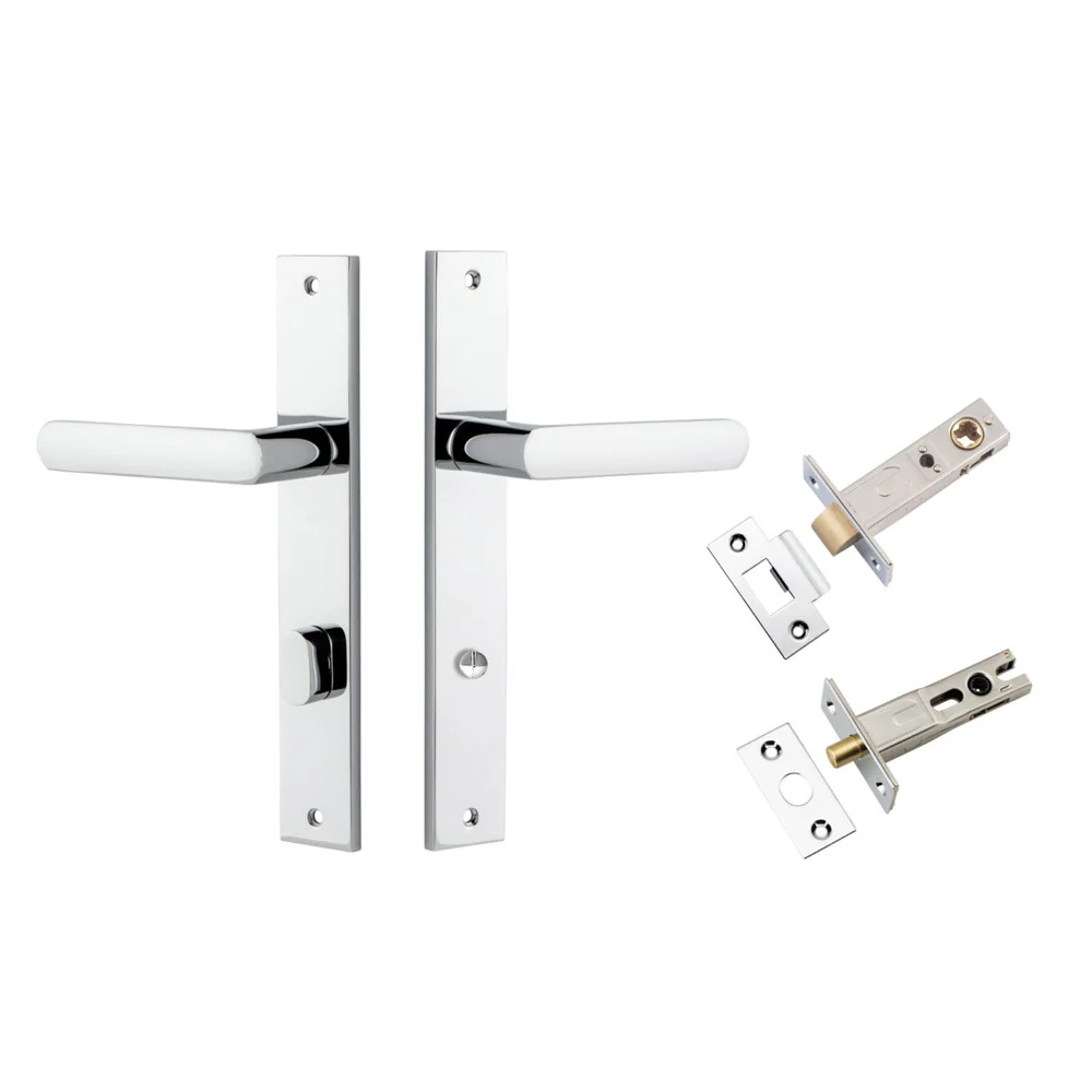 Iver Osaka Door Lever on Rectangular Backplate Privacy Kit with Turn - Available in Various Finishes - Image 9