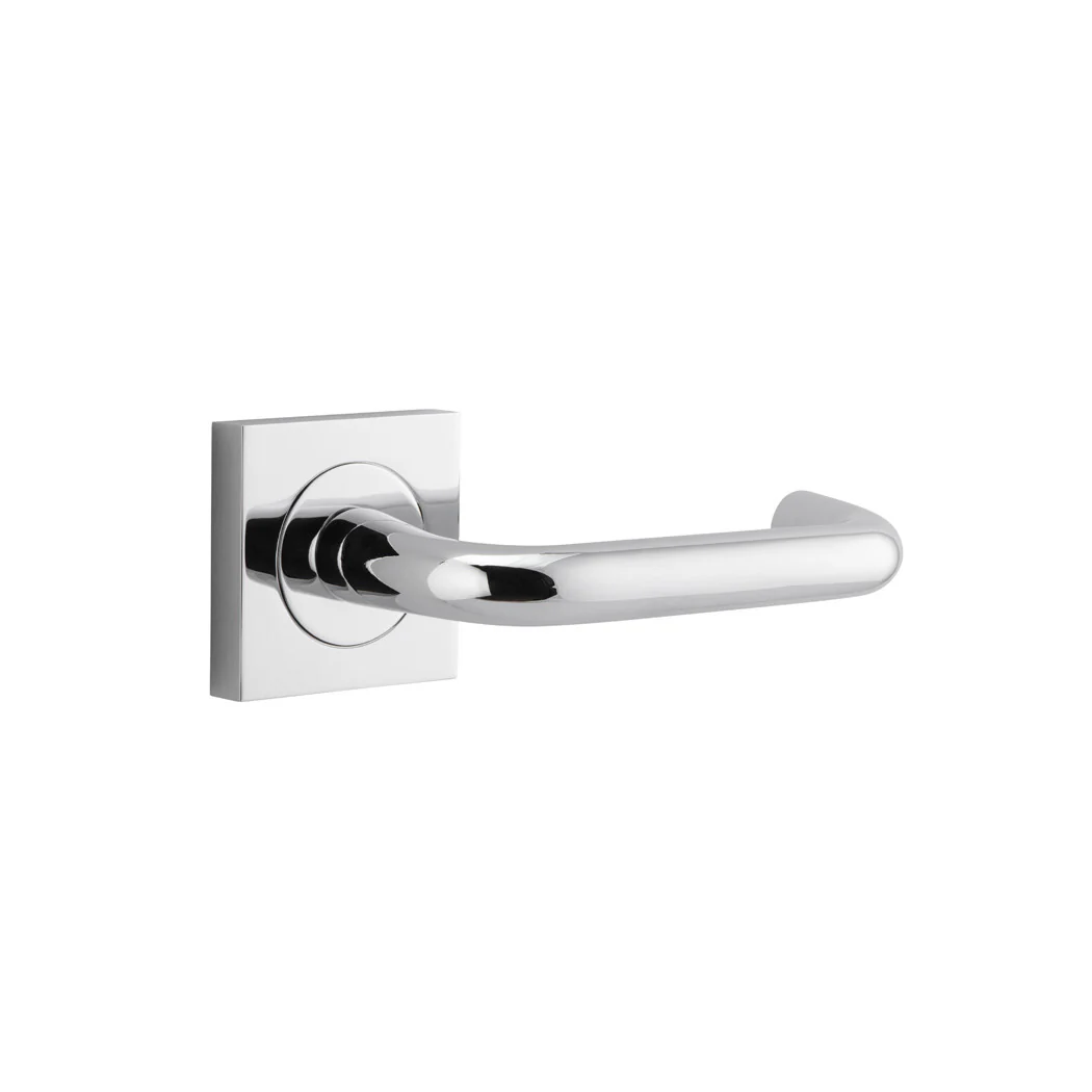 Iver Oslo Square Lever Door Handle on Rose Passage - Image 5