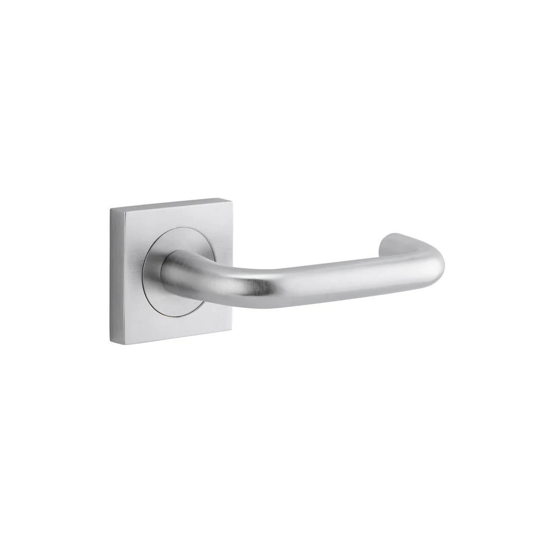 Iver Oslo Square Lever Door Handle on Rose Passage - Image 6