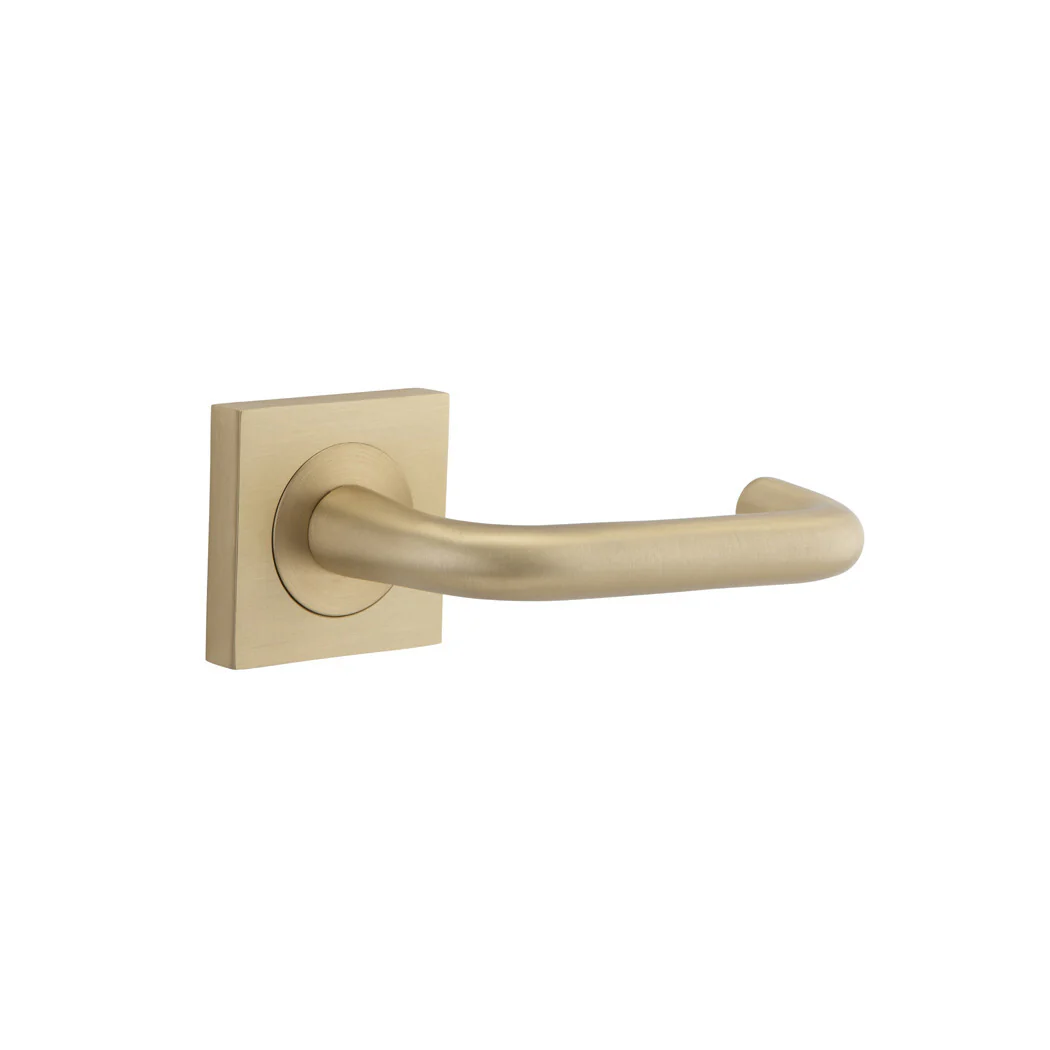 Iver Oslo Square Lever Door Handle on Rose Passage - Image 7
