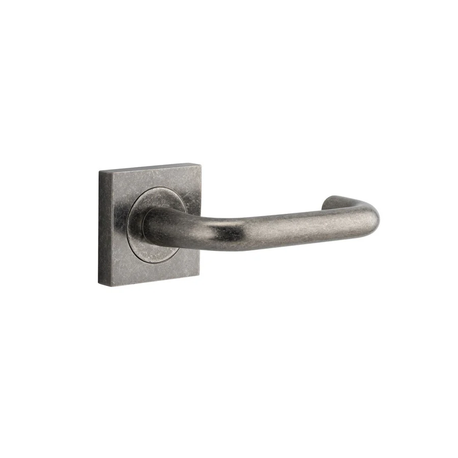 Iver Oslo Square Lever Door Handle on Rose Passage - Image 8