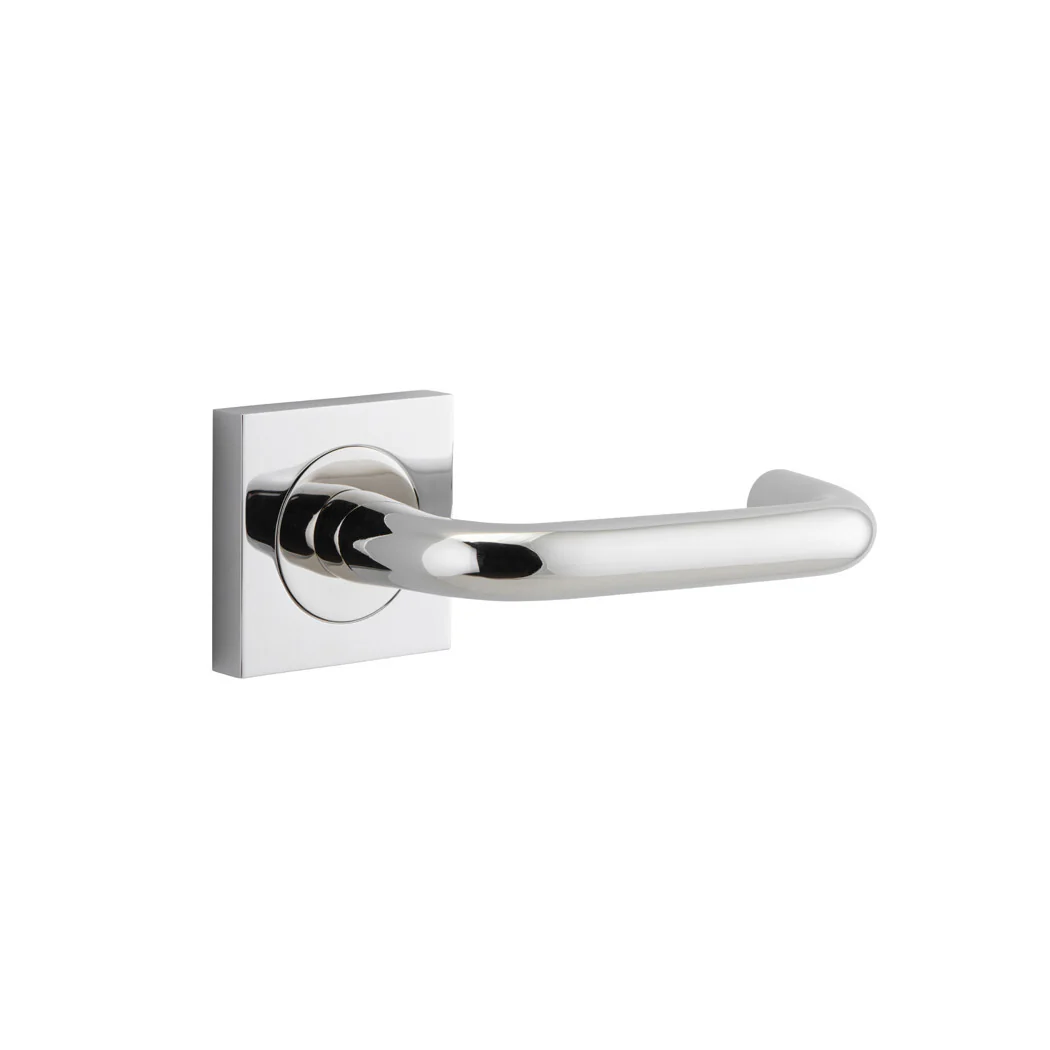 Iver Oslo Square Lever Door Handle on Rose Passage - Image 9