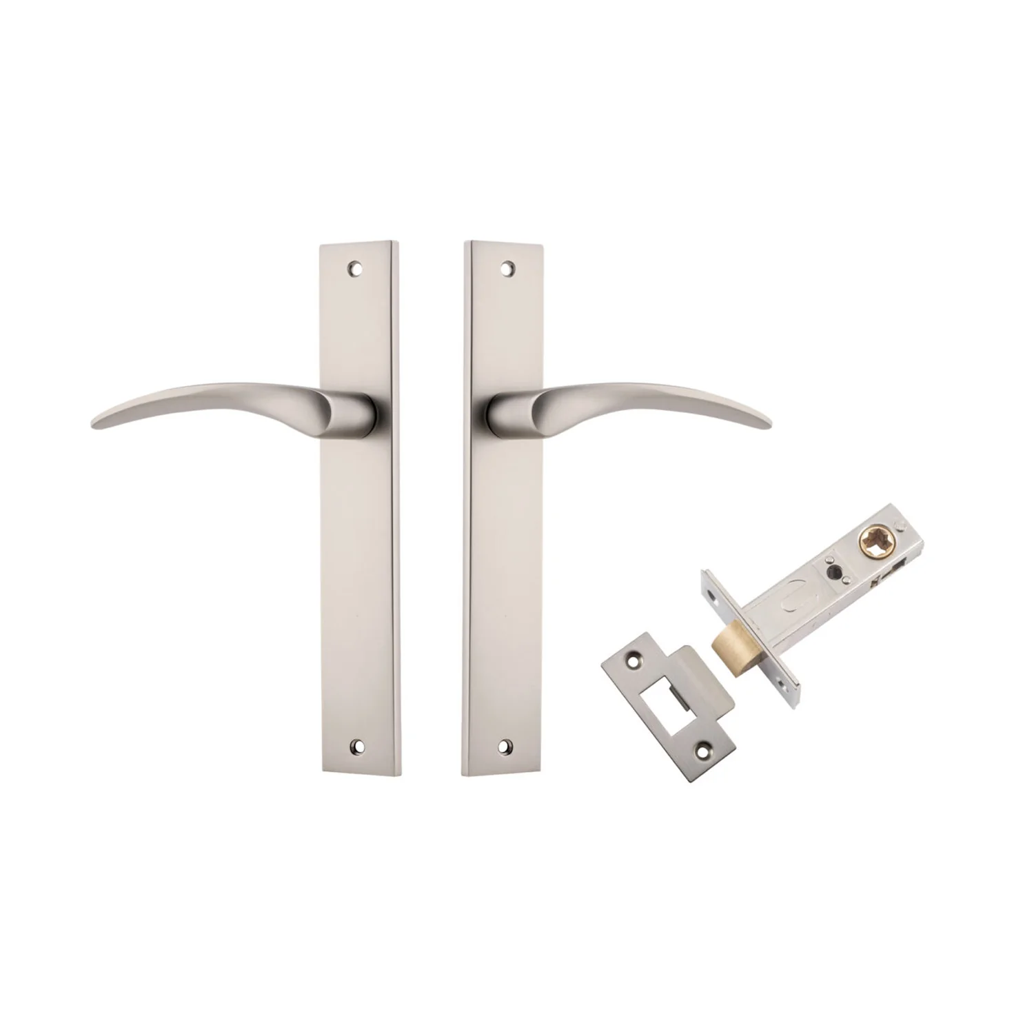 Iver Oxford Door Lever Handle on Rectangular Backplate Passage Kit - Available in Various Finishes - Image 7
