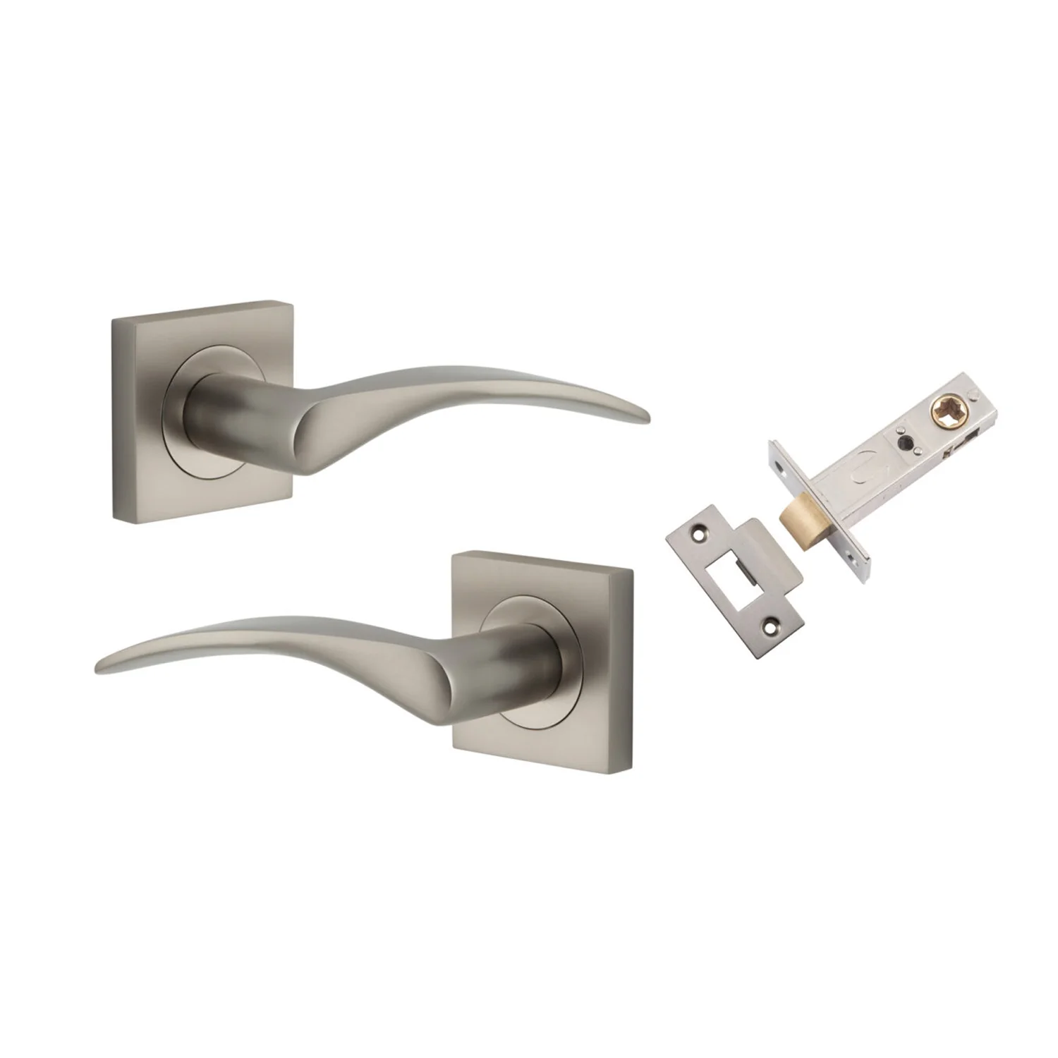 Iver Oxford Door Lever Handle on Square Rose Passage Kit - Available in Various Finishes - Image 7