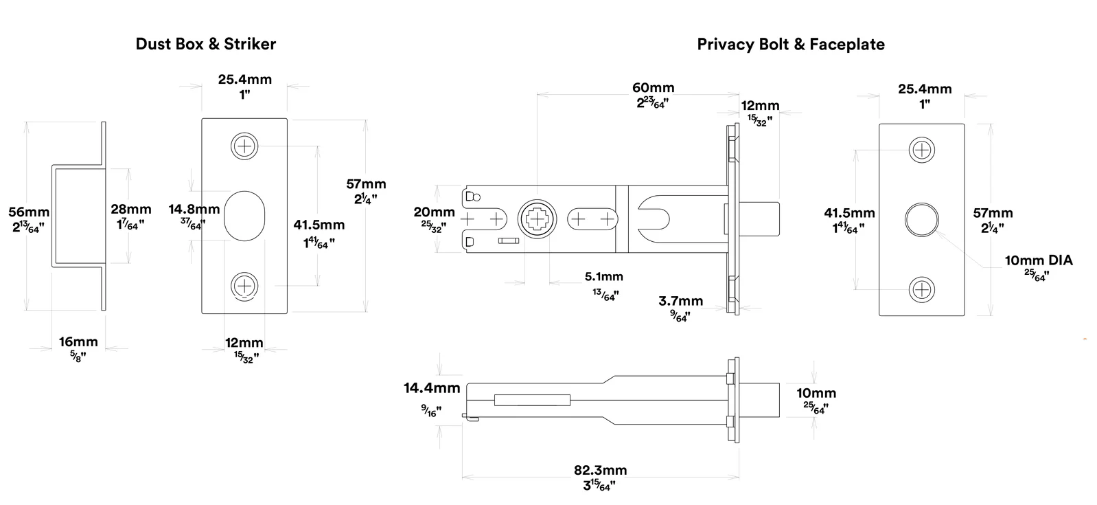 Iver Oxford Door Lever Handle on Square Rose Privacy Kit - Available in Various Finishes - Image 6