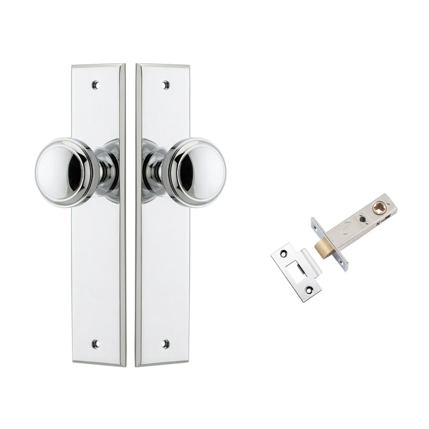 Iver Paddington Door Knob on Chamfered Backplate Passage Kit - Available in Various Finishes - Image 6