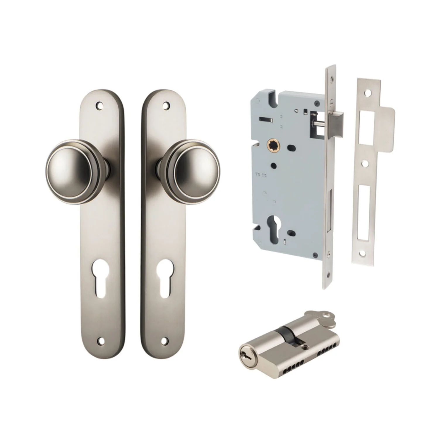 Iver Paddington Door Knob on Oval Backplate Entrance Kit Key/Key - Available in Various Finishes - Image 12