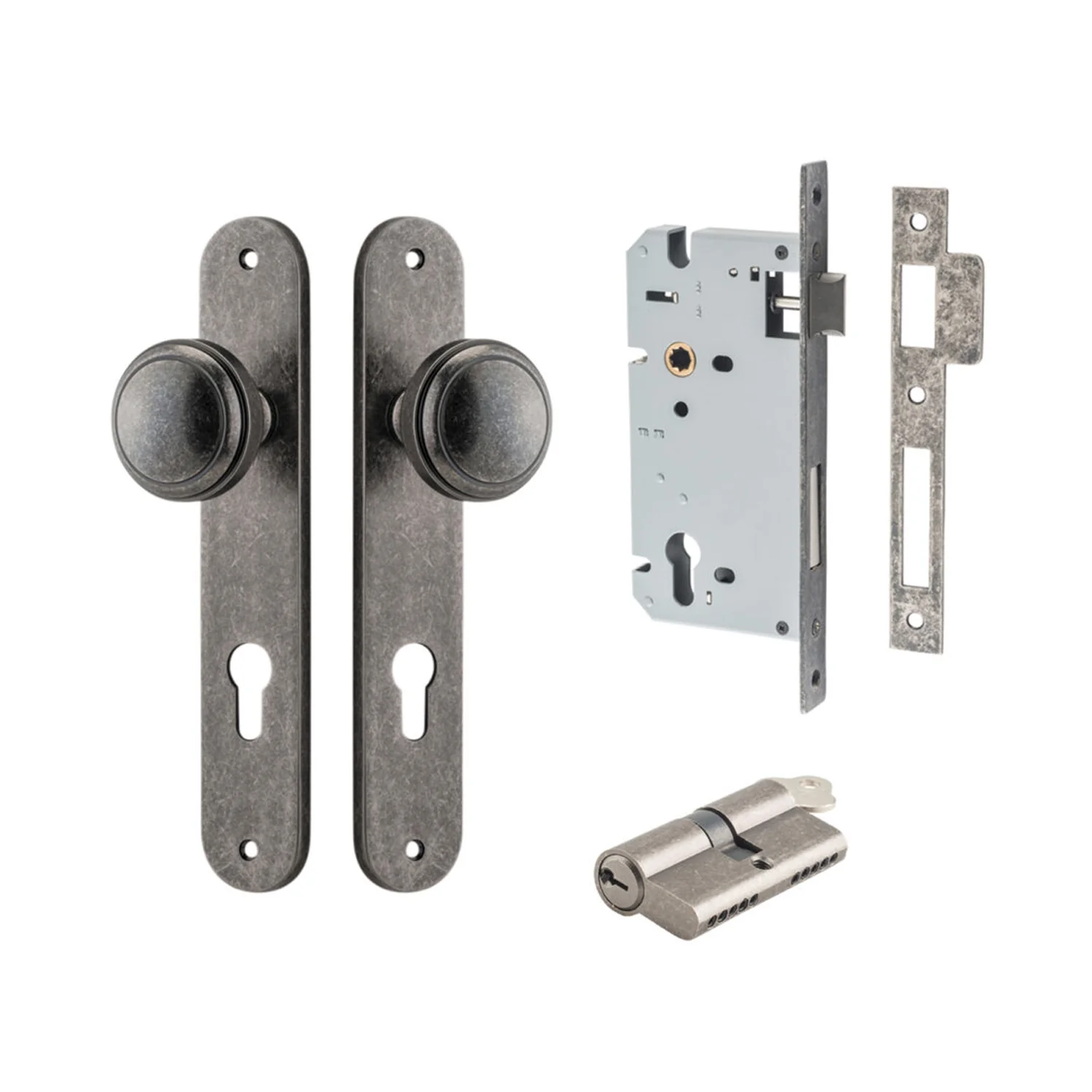 Iver Paddington Door Knob on Oval Backplate Entrance Kit Key/Key - Available in Various Finishes - Image 7