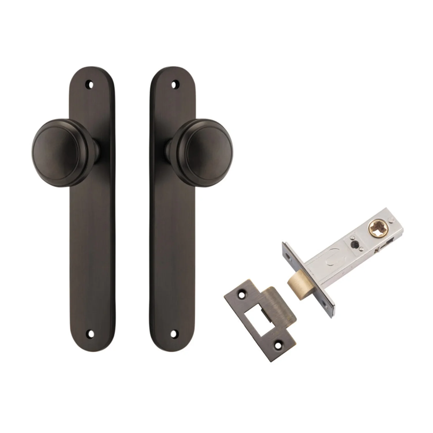 Iver Paddington Door Knob on Oval Backplate Passage Kit - Available in Various Finishes - Image 12