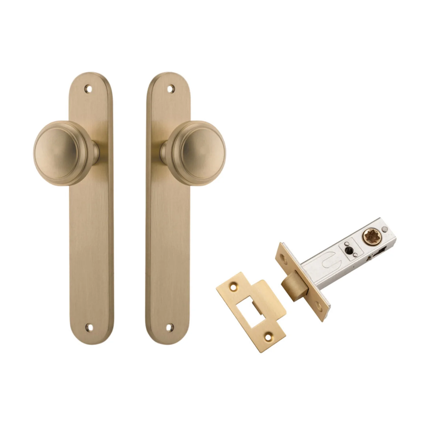 Iver Paddington Door Knob on Oval Backplate Passage Kit - Available in Various Finishes - Image 4