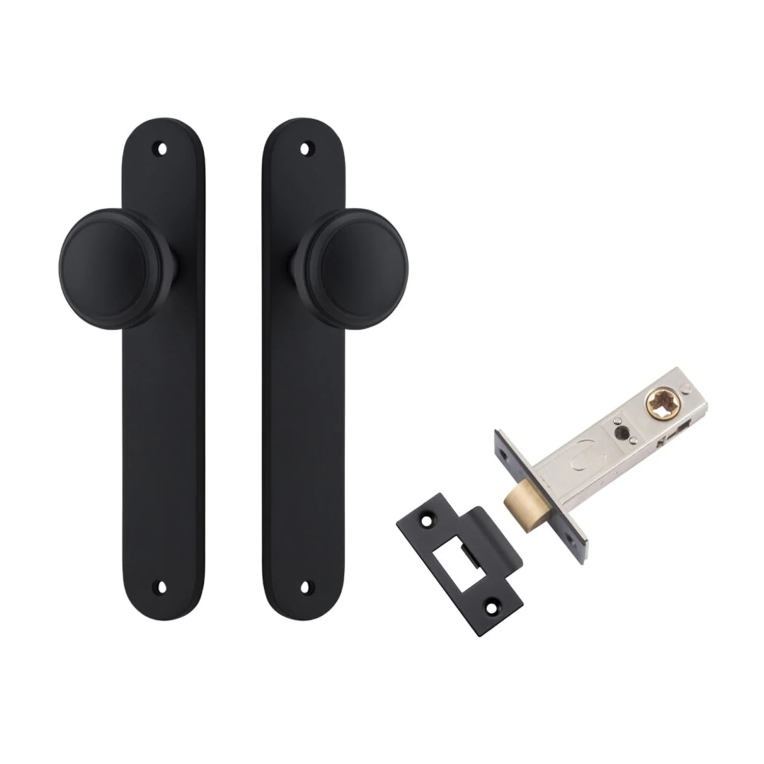 Iver Paddington Door Knob on Oval Backplate Passage Kit - Available in Various Finishes - Image 7
