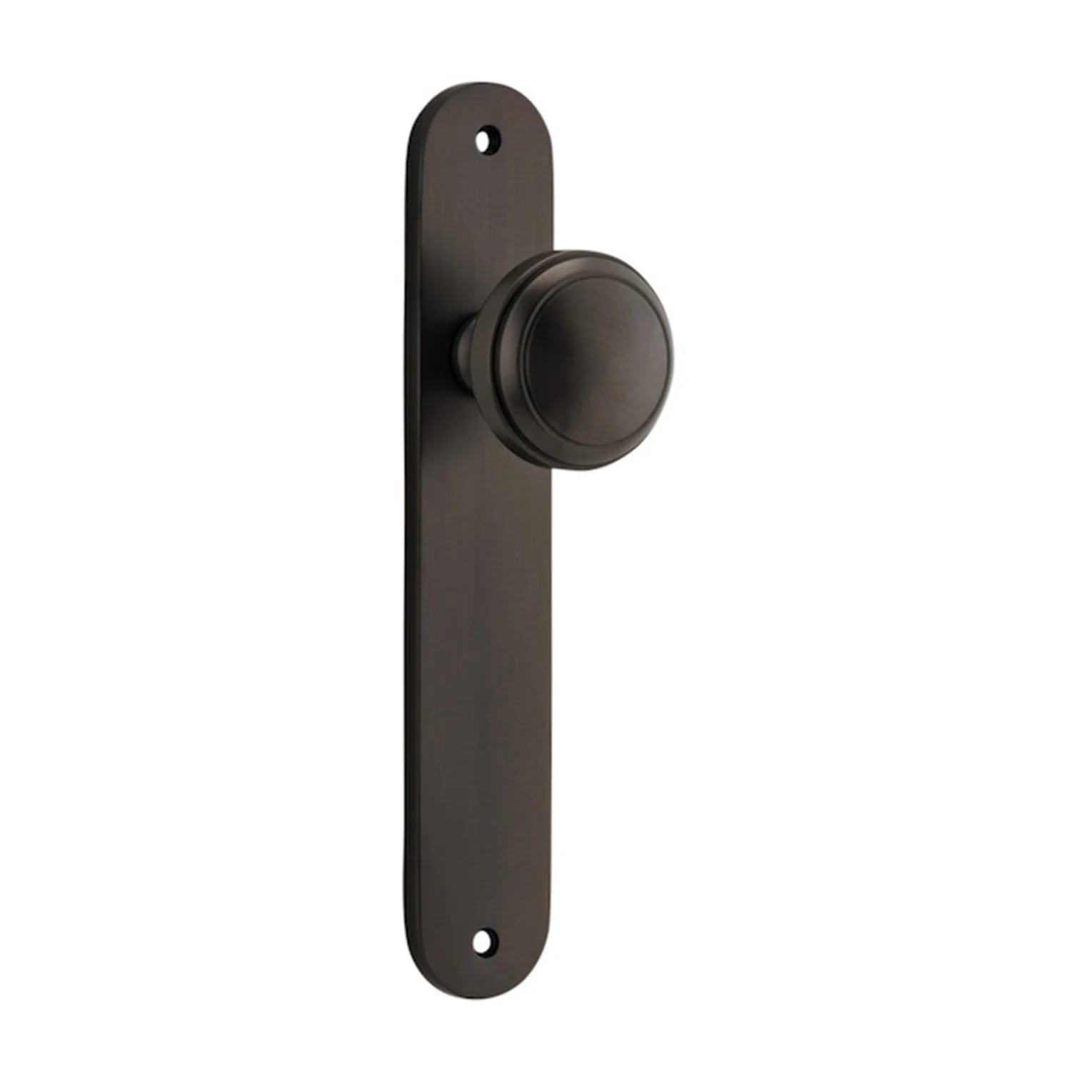 Iver Paddington Door Knob on Oval Backplate Signature Brass - Image 4