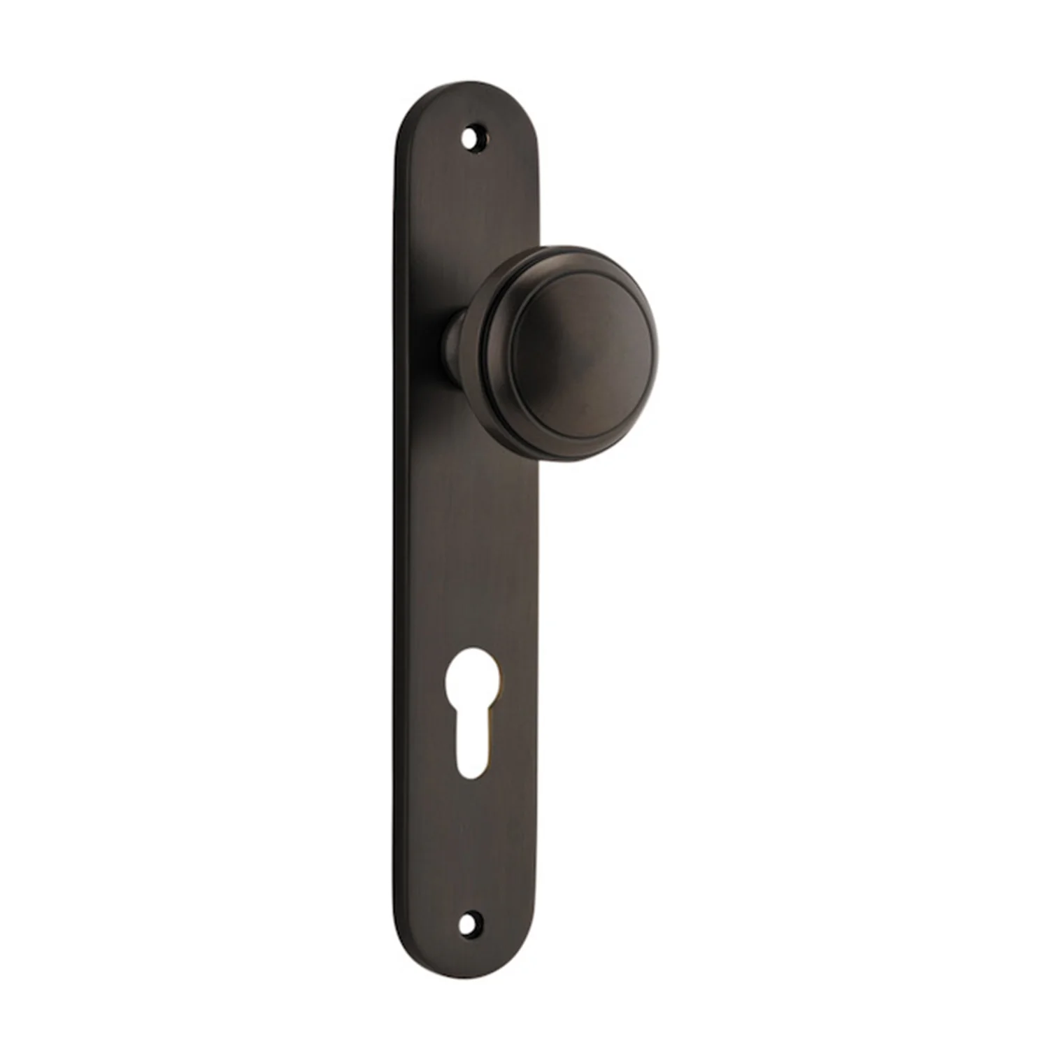 Iver Paddington Door Knob on Oval Backplate Signature Brass - Image 5