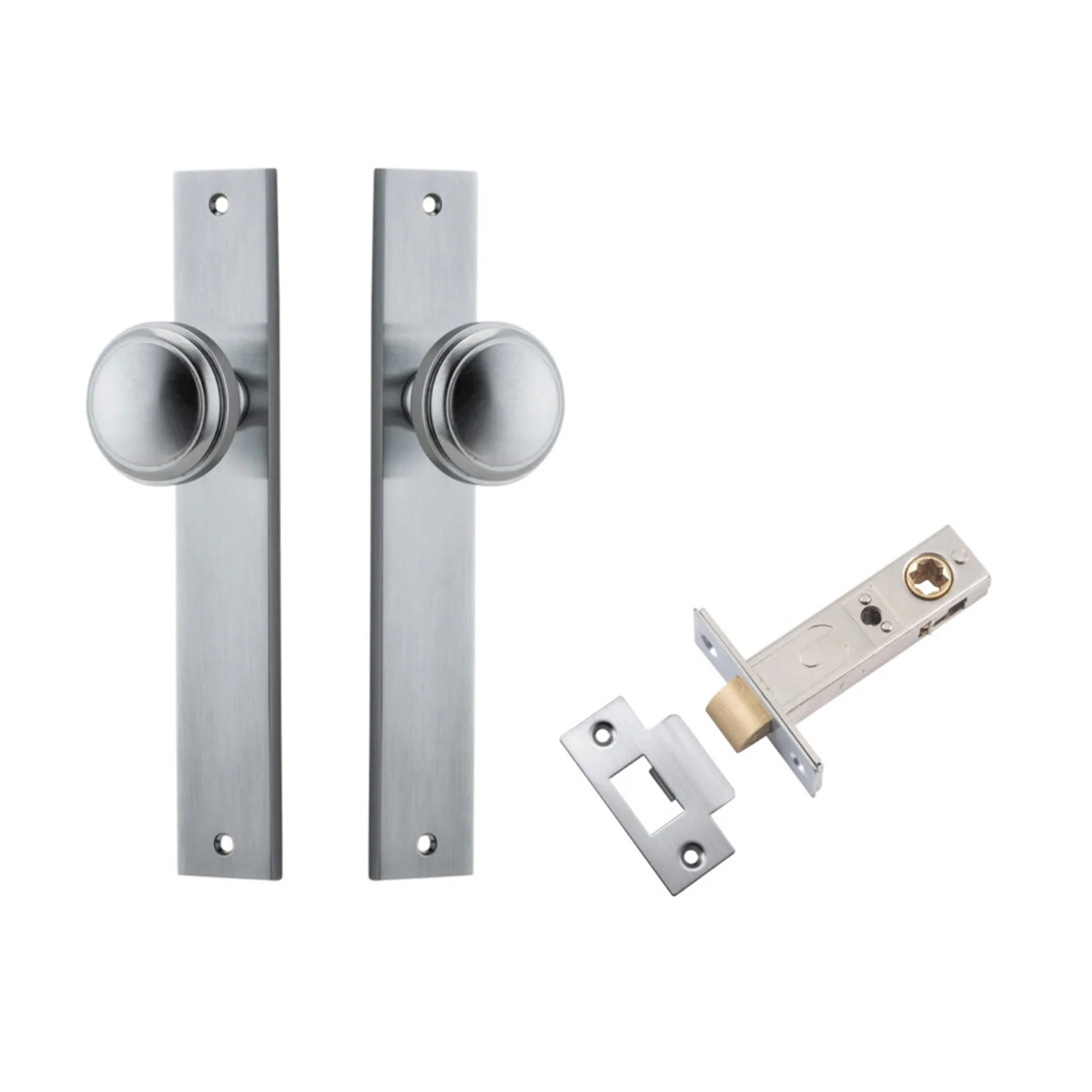 Iver Paddington Door Knob on Rectangular Backplate Passage Kit - Available in Various Finishes - Image 5