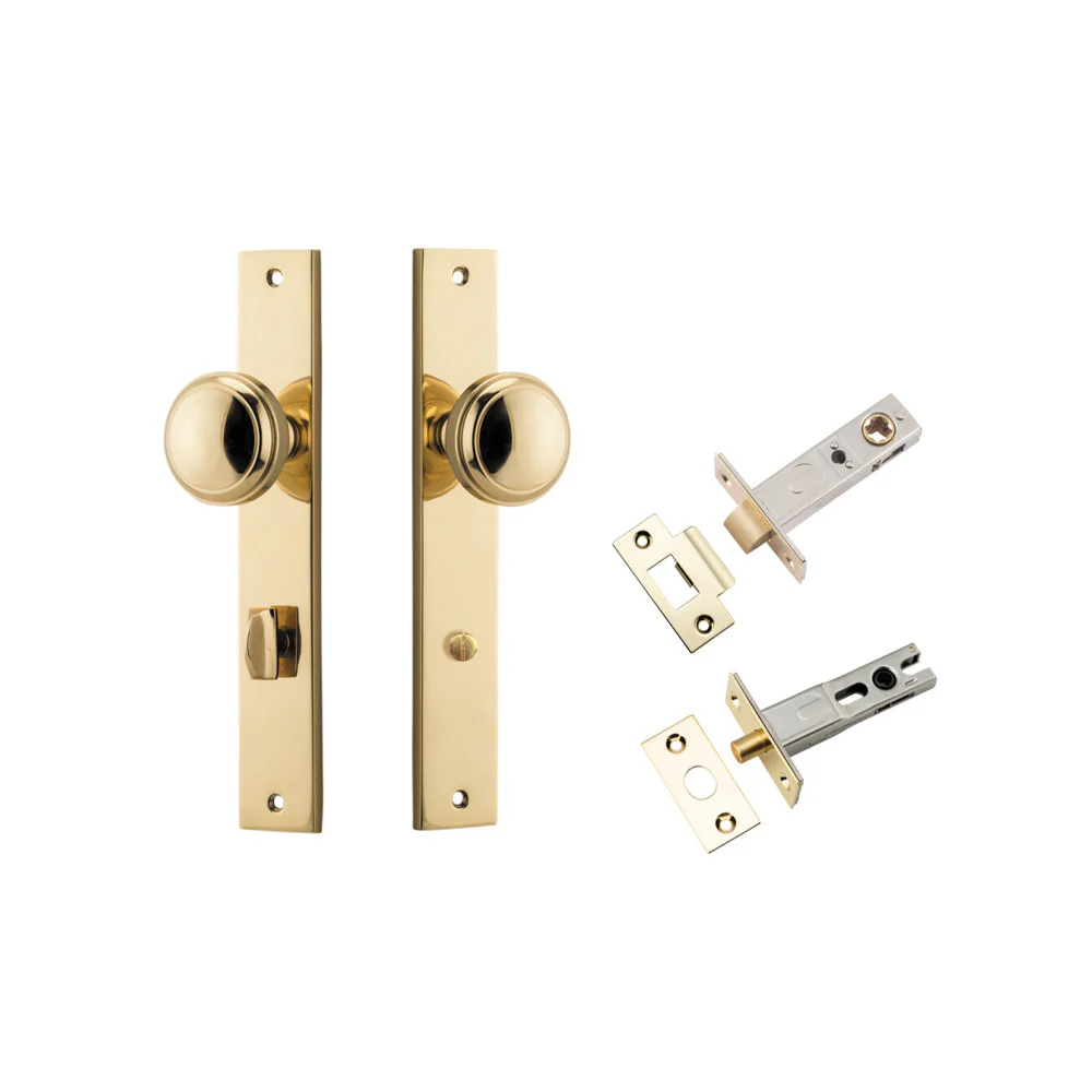 Iver Paddington Door Knob on Rectangular Backplate Privacy Kit with Turn - Image 10
