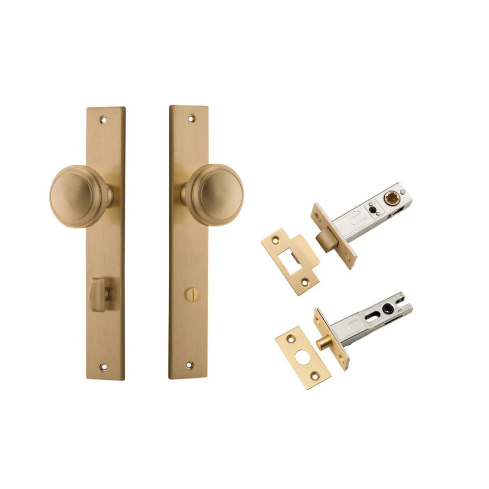 Iver Paddington Door Knob on Rectangular Backplate Privacy Kit with Turn - Image 6