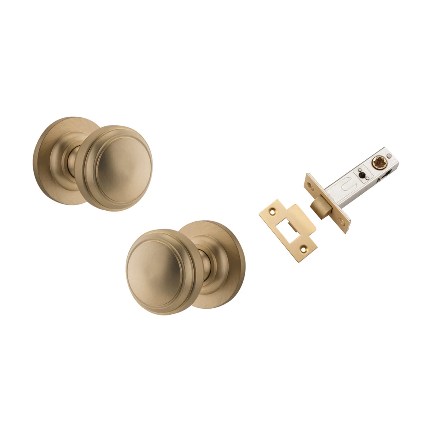 Iver Paddington Door Knob on Round Rose Passage Kit - Available in Various Finishes - Image 4