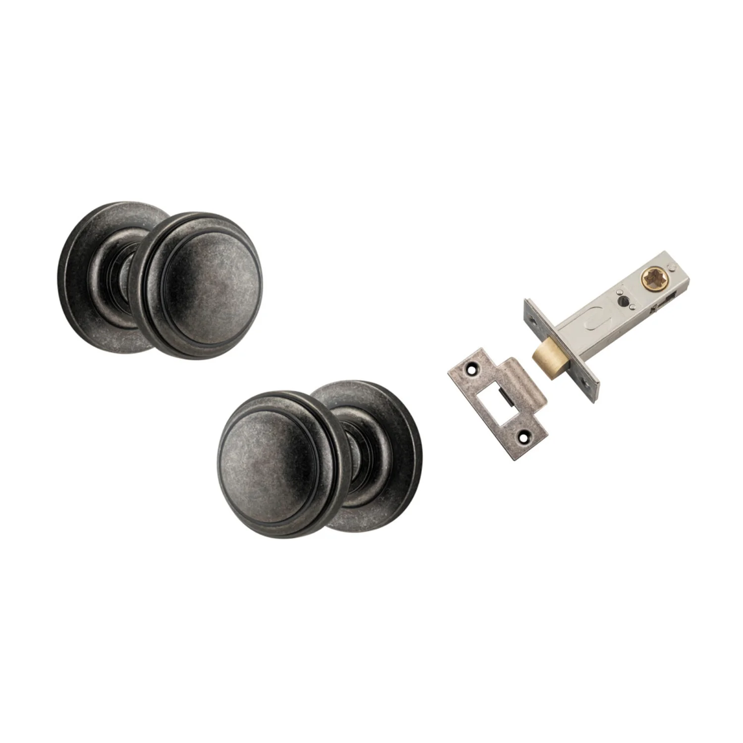 Iver Paddington Door Knob on Round Rose Passage Kit - Available in Various Finishes - Image 6